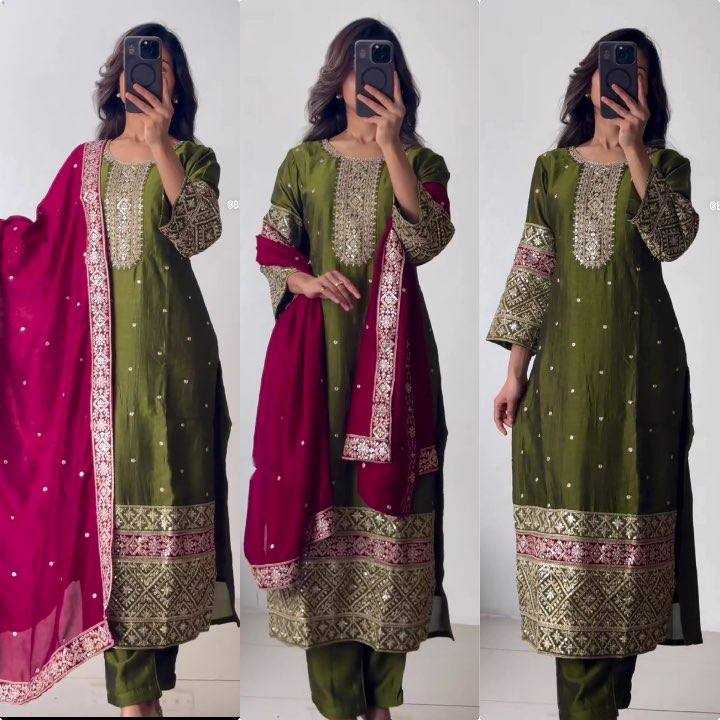 Ynf Vichitra Silk KESH506 1162 Suits & Dresses Wedding Collections Festive Collections Wholesale Embroidery Suits Ladies Silk Suit Wedding Outfits Manufacturer