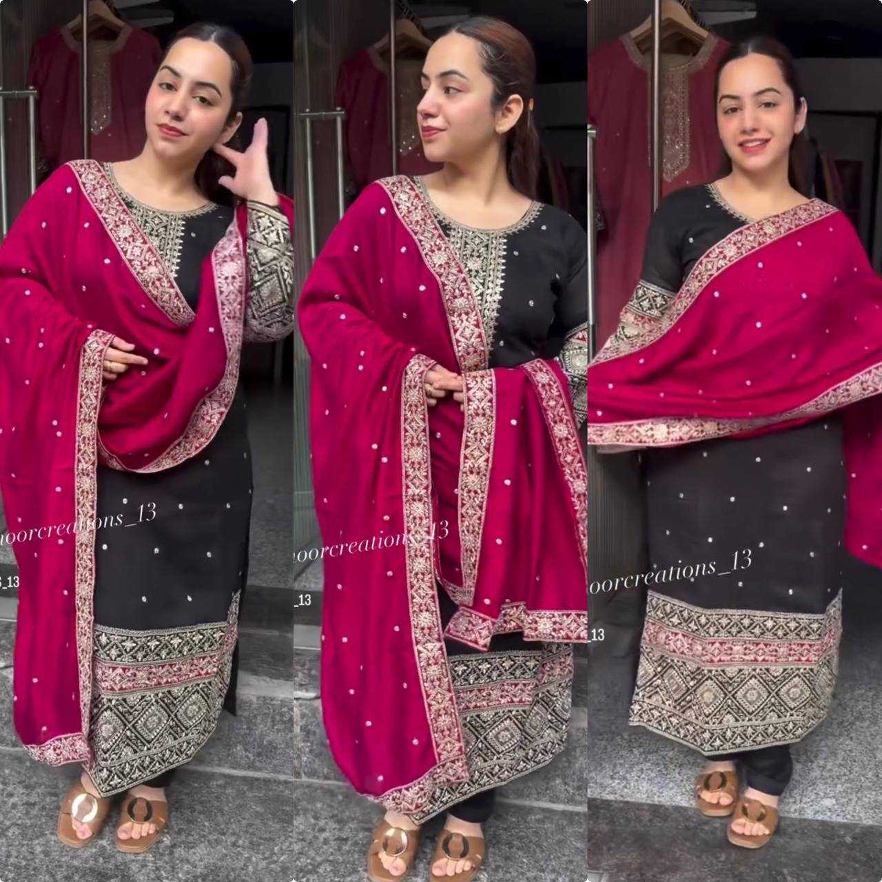 Ynf Vichitra Silk KESH506 1162 Suits & Dresses Wedding Collections Festive Collections Wholesale Embroidery Suits Ladies Silk Suit Wedding Outfits Manufacturer
