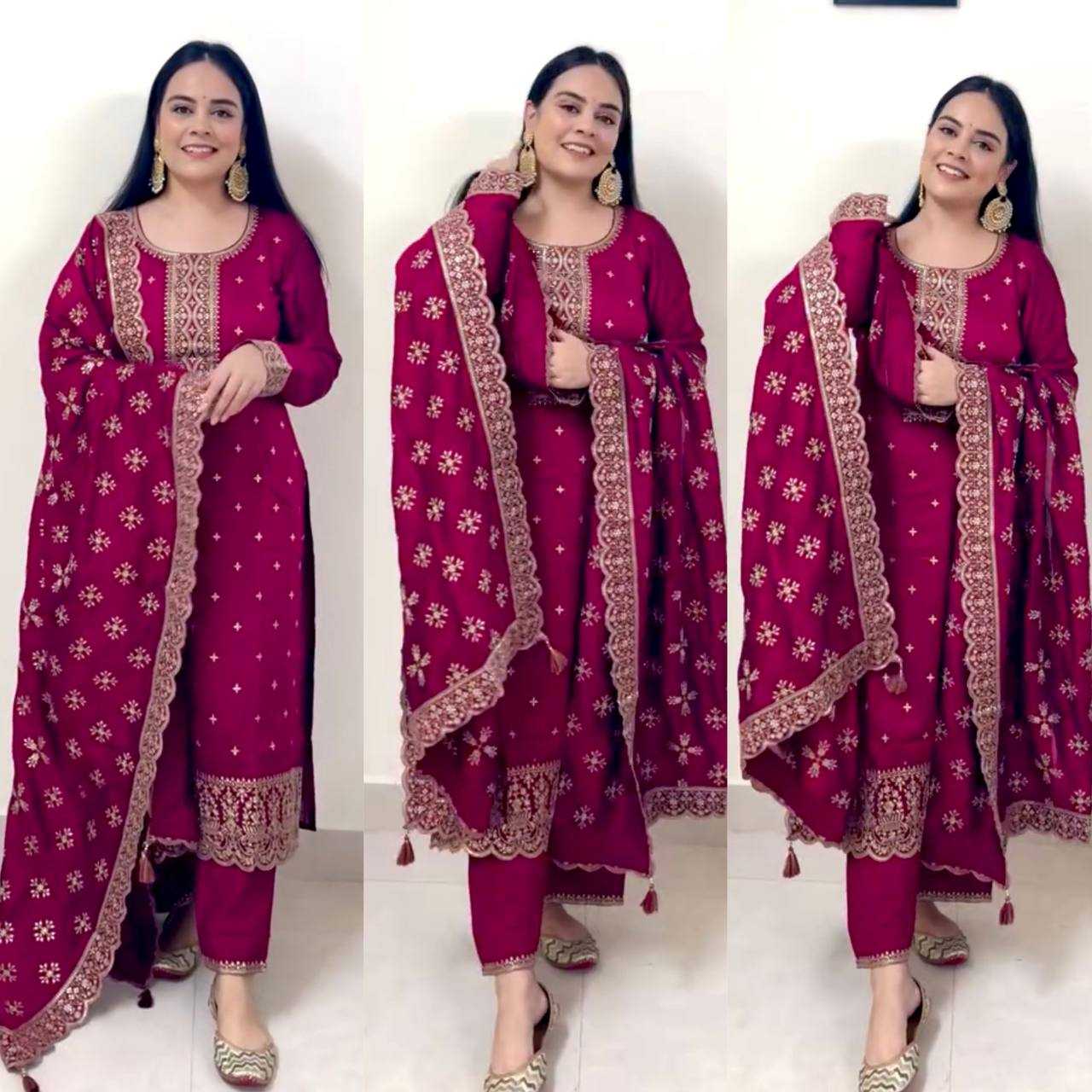 Ynf Vichitra Silk KESH506 1164 Suits & Dresses Wholesale Ladies Suits Embroidery Suits Designer Suits Manufacturer