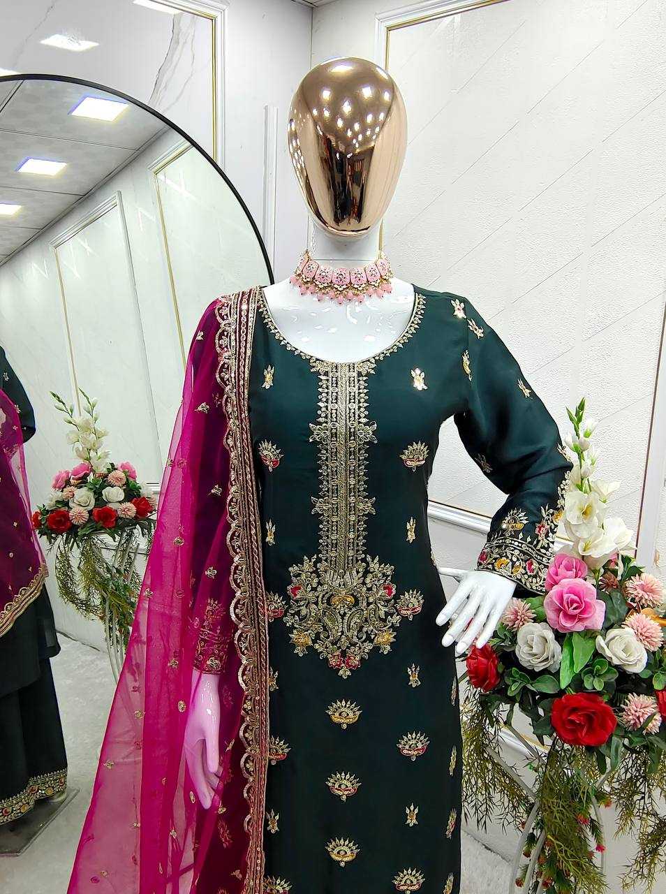 Ynf Vichitra Silk KESH506 1166 Suits & Dresses Wholesale Ladies Suits Embroidery Suits Designer Suits Manufacturer