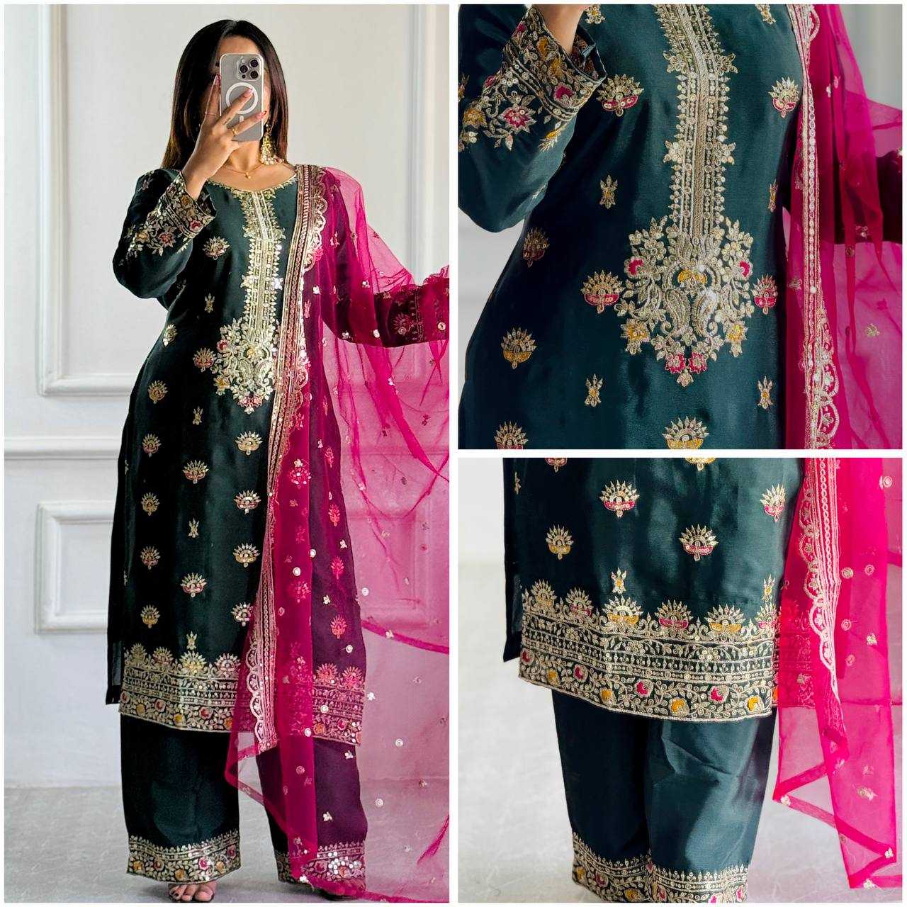 Ynf Vichitra Silk KESH506 1166 Suits & Dresses Wholesale Ladies Suits Embroidery Suits Designer Suits Manufacturer