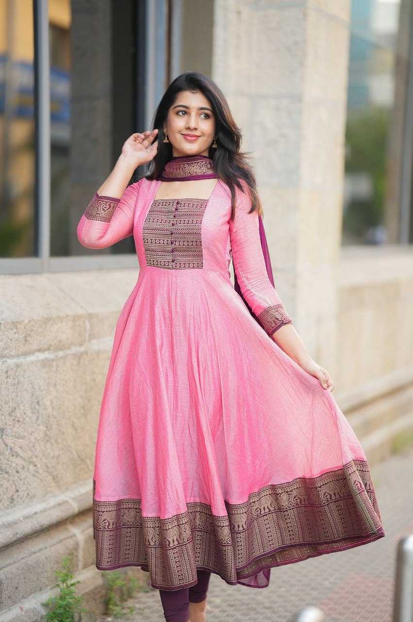 Ynf Vichitra Silk KESH510 1108 Gowns Plus Size Collections Wholesale Fancy Gowns Designer Gowns Manufacturer