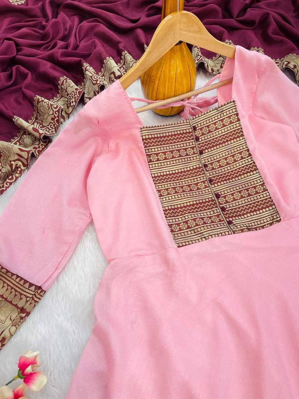 Ynf Vichitra Silk KESH510 1108 Gowns Plus Size Collections Wholesale Fancy Gowns Designer Gowns Manufacturer