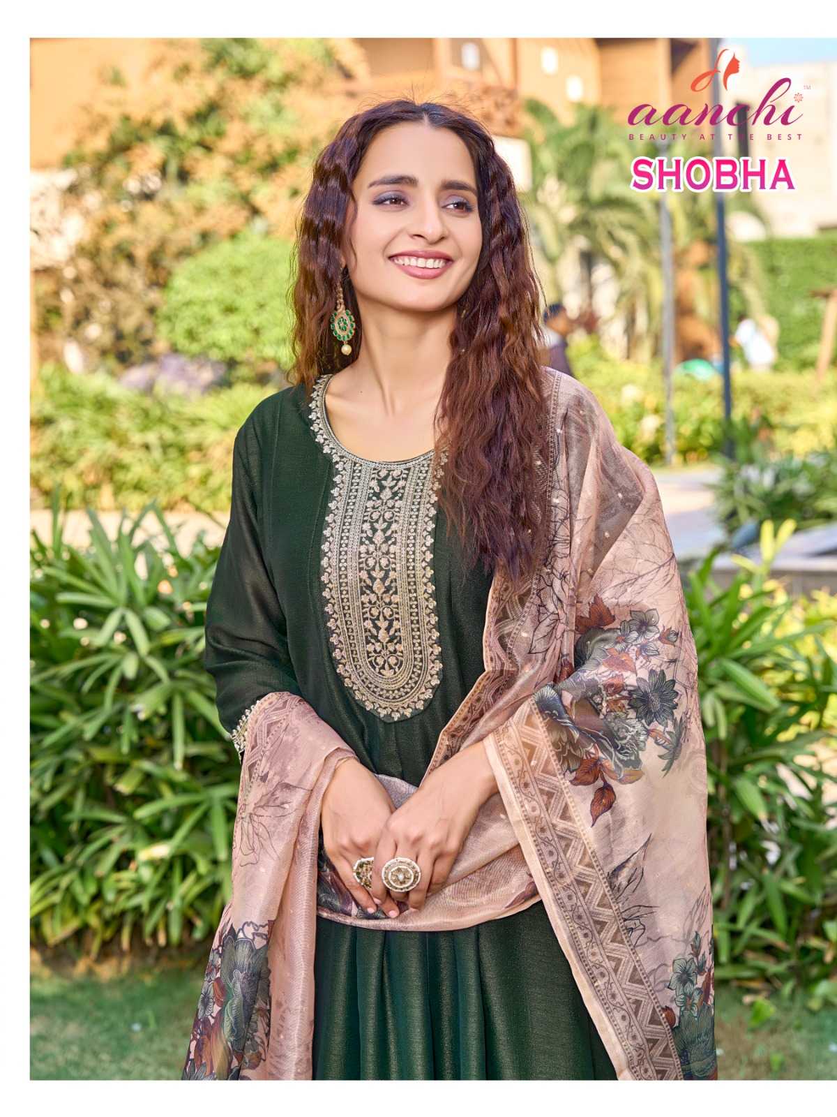 Ynf Vichitra Silk RIN190 AANCHI SHOBHA Setwise Collections Wholesale Gowns Catalogs Manufacturer
