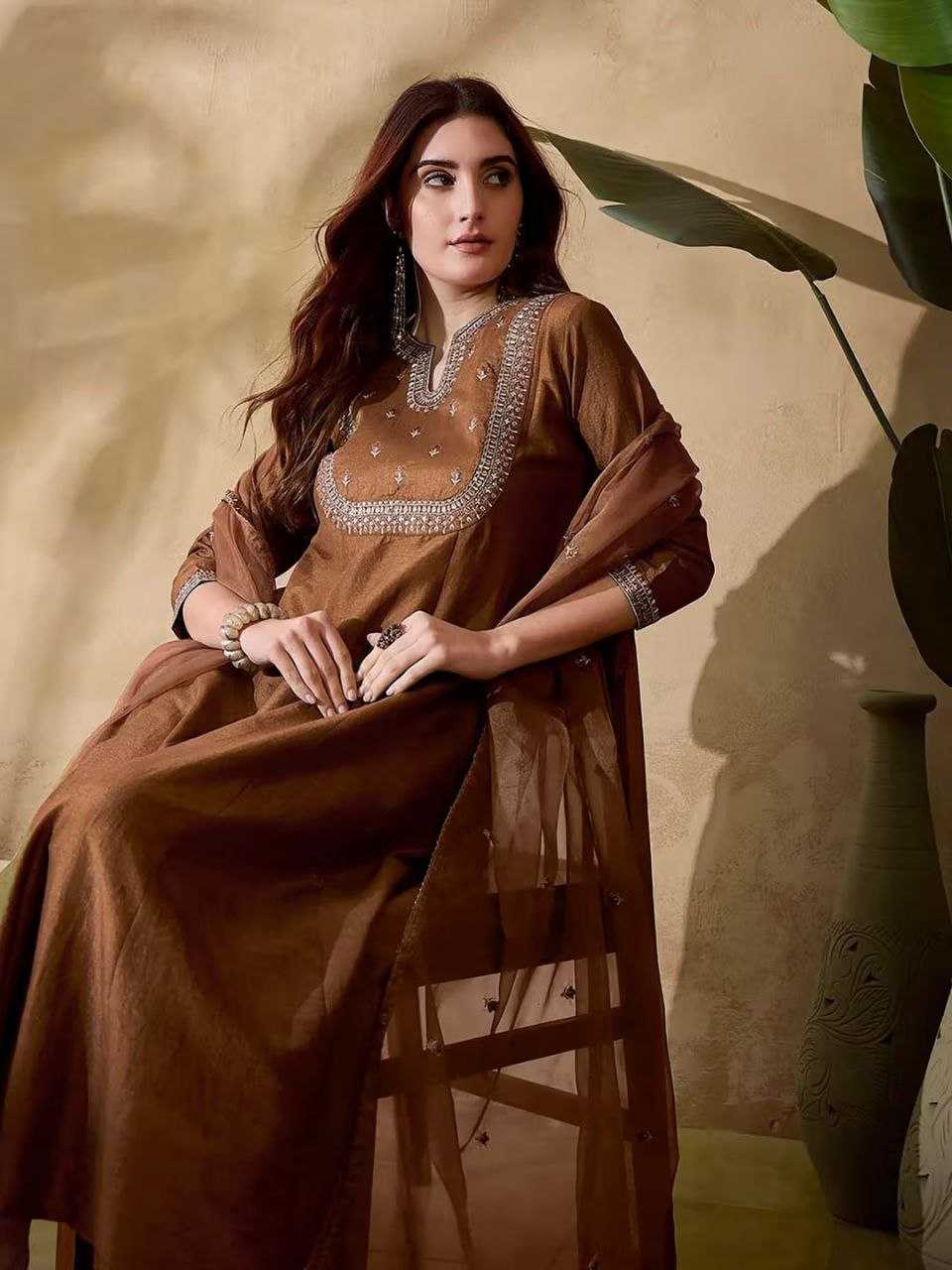 Ynf Vichitra Silk RIN197 4588 Suits & Dresses Wholesale Embroidery Suits Bridal Suits Designer Suits Manufacturer