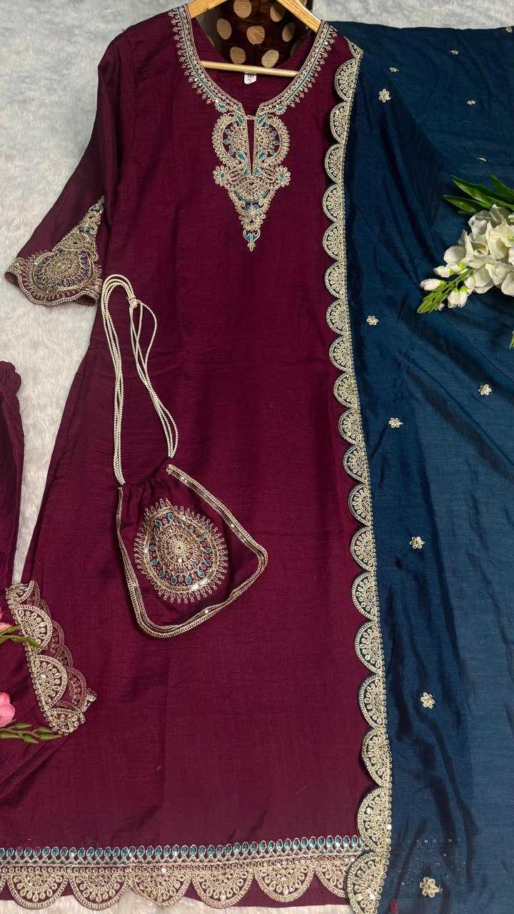 Ynf Vichitra Silk RIN222 BLUMING Kurti Wholesale Designer Kurtis Silk Kurtis Kurti With Pants Manufacturer