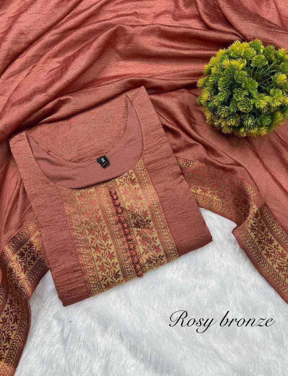 Ynf Vichitra Silk RIN222 Lining Kurti Wholesale Party Wear Kurtis Designer Kurtis Silk Kurtis Manufacturer
