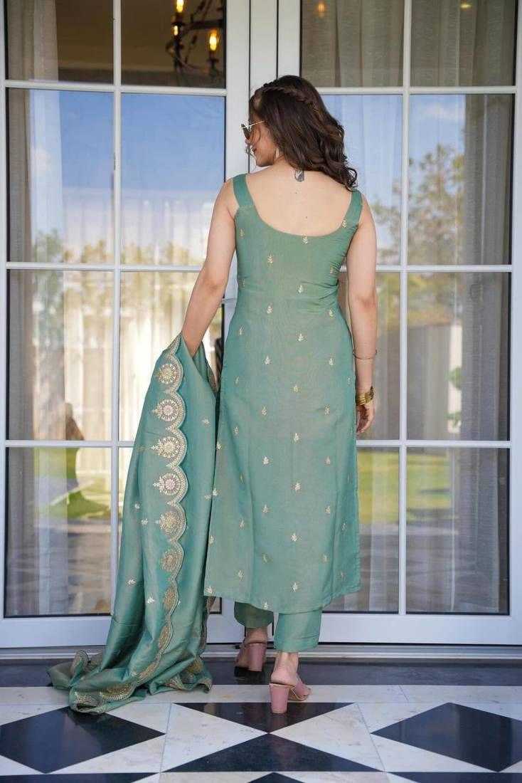 Ynf Viscose Chanderi RIN197 4725 Suits & Dresses Wholesale Embroidery Suits Bridal Suits Designer Suits Manufacturer