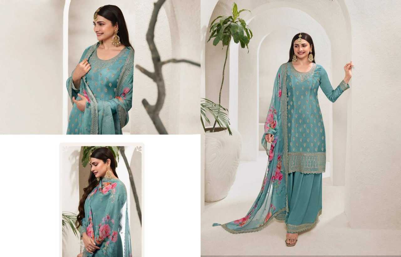 Ynf Viscose KESH504 67831 Suits & Dresses Wholesale Ladies Suits Embroidery Suits Palazzo Suit Zari Work Suit Manufacturer