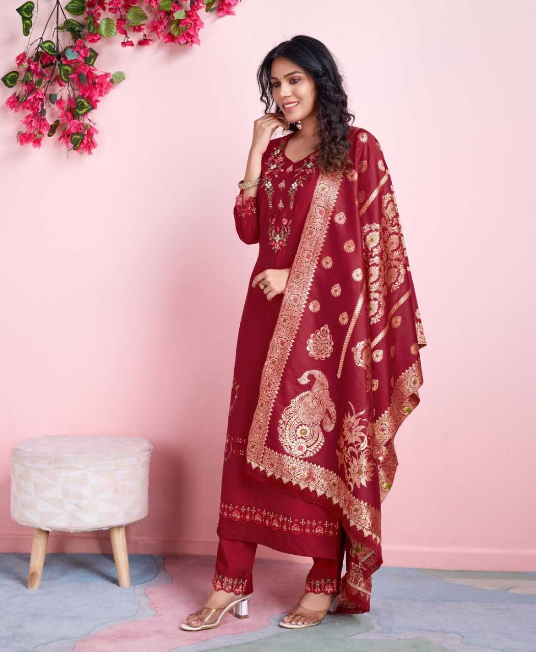 Ynf Viscose KESH507 101 Suits & Dresses Wholesale Ladies Suits Embroidery Suits Designer Suits Manufacturer