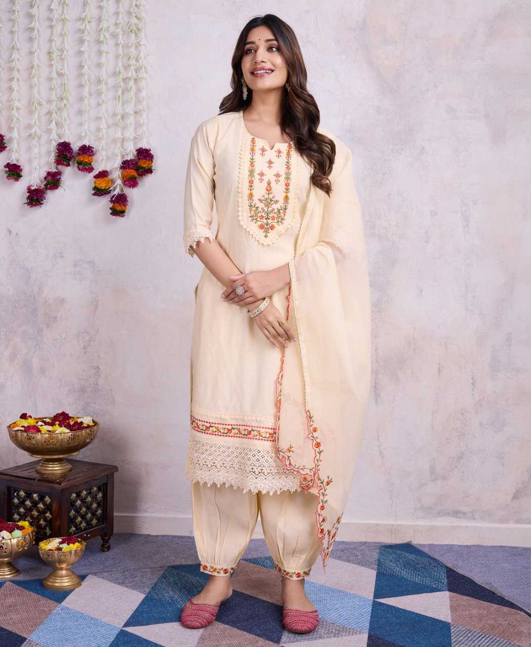 Ynf Viscose KESH507 Afghani Suits & Dresses Islamic Clothing Festive Collections Wholesale Afghani Suits Ladies Salwar Suits Embroidered Suits Manufacturer