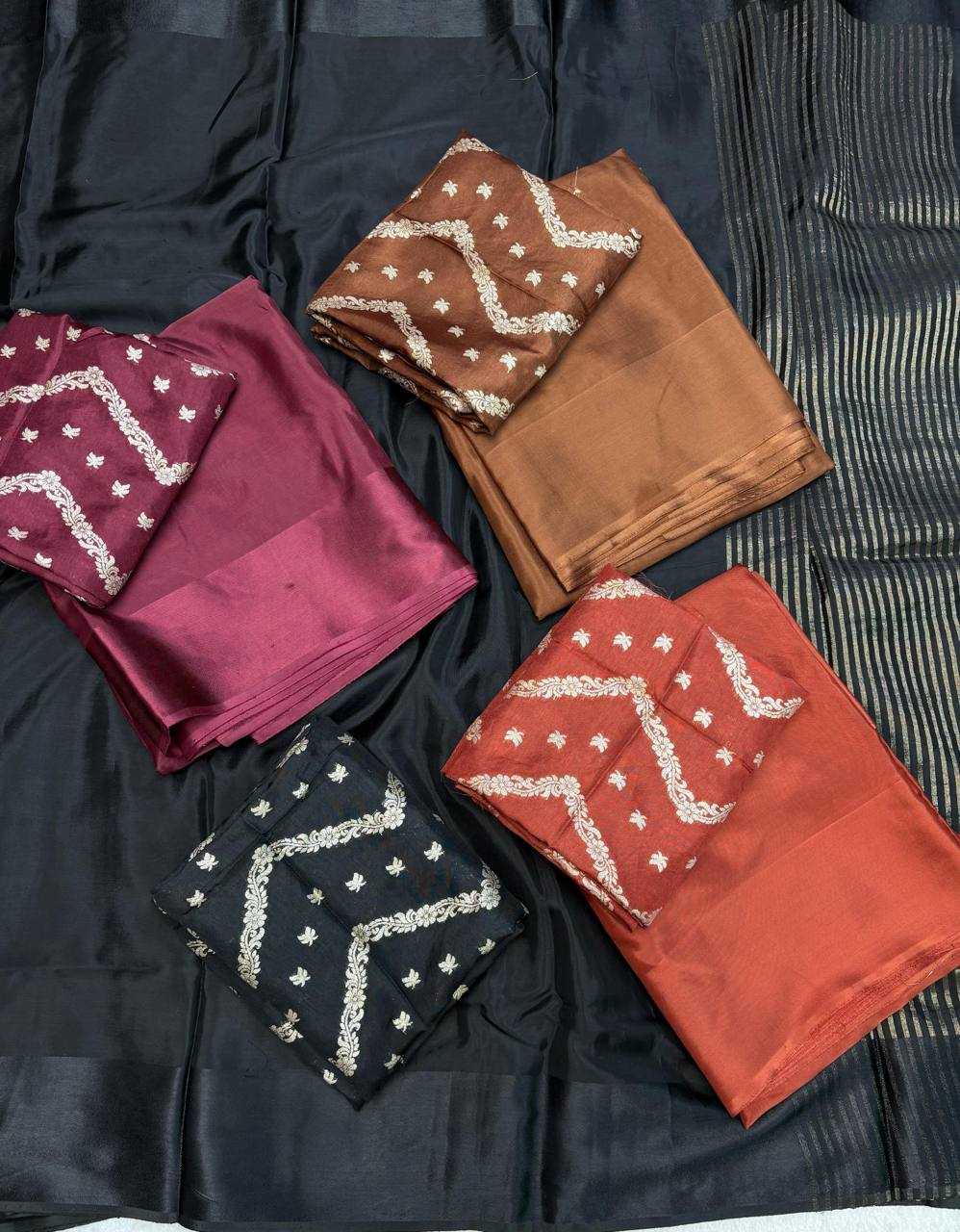 Ynf Viscose RIN124 Sweethearts Mysore Crepe Sarees Wholesale Party Wear Sarees Fancy Sarees Plain Sarees Manufacturer