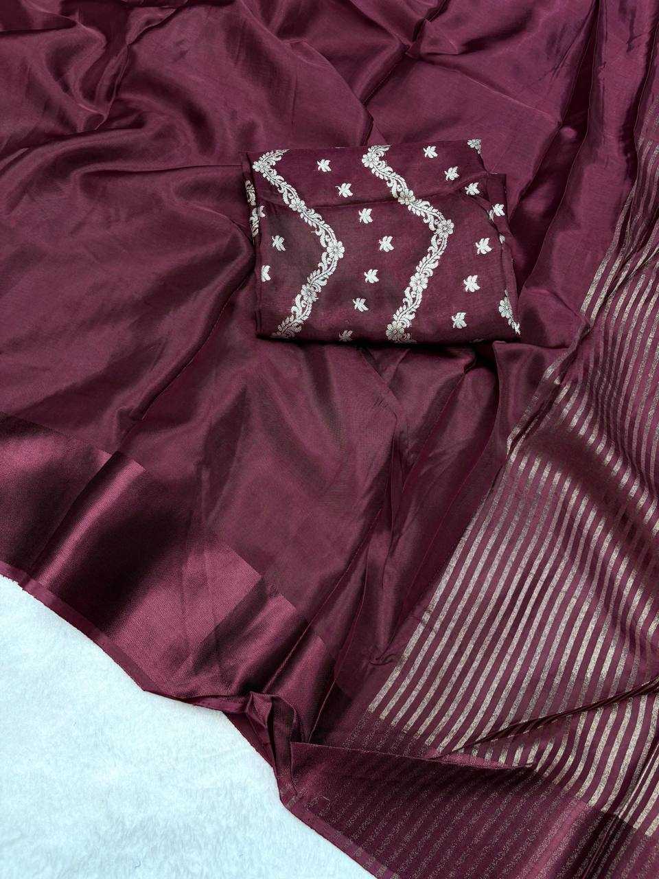 Ynf Viscose RIN124 Sweethearts Mysore Crepe Sarees Wholesale Party Wear Sarees Fancy Sarees Plain Sarees Manufacturer