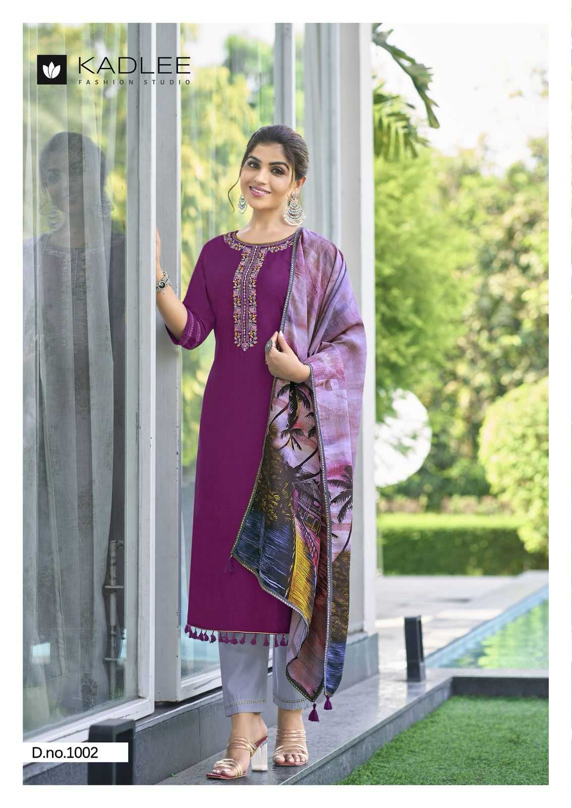 Ynf Viscose RIN190 KADLEE-ZARIN Setwise Collections Wholesale Kurtis Catalogs Manufacturer