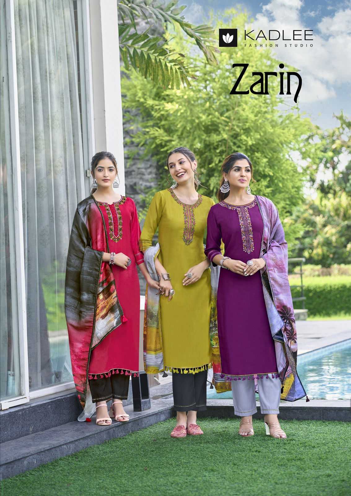 Ynf Viscose RIN190 KADLEE-ZARIN Setwise Collections Wholesale Kurtis Catalogs Manufacturer