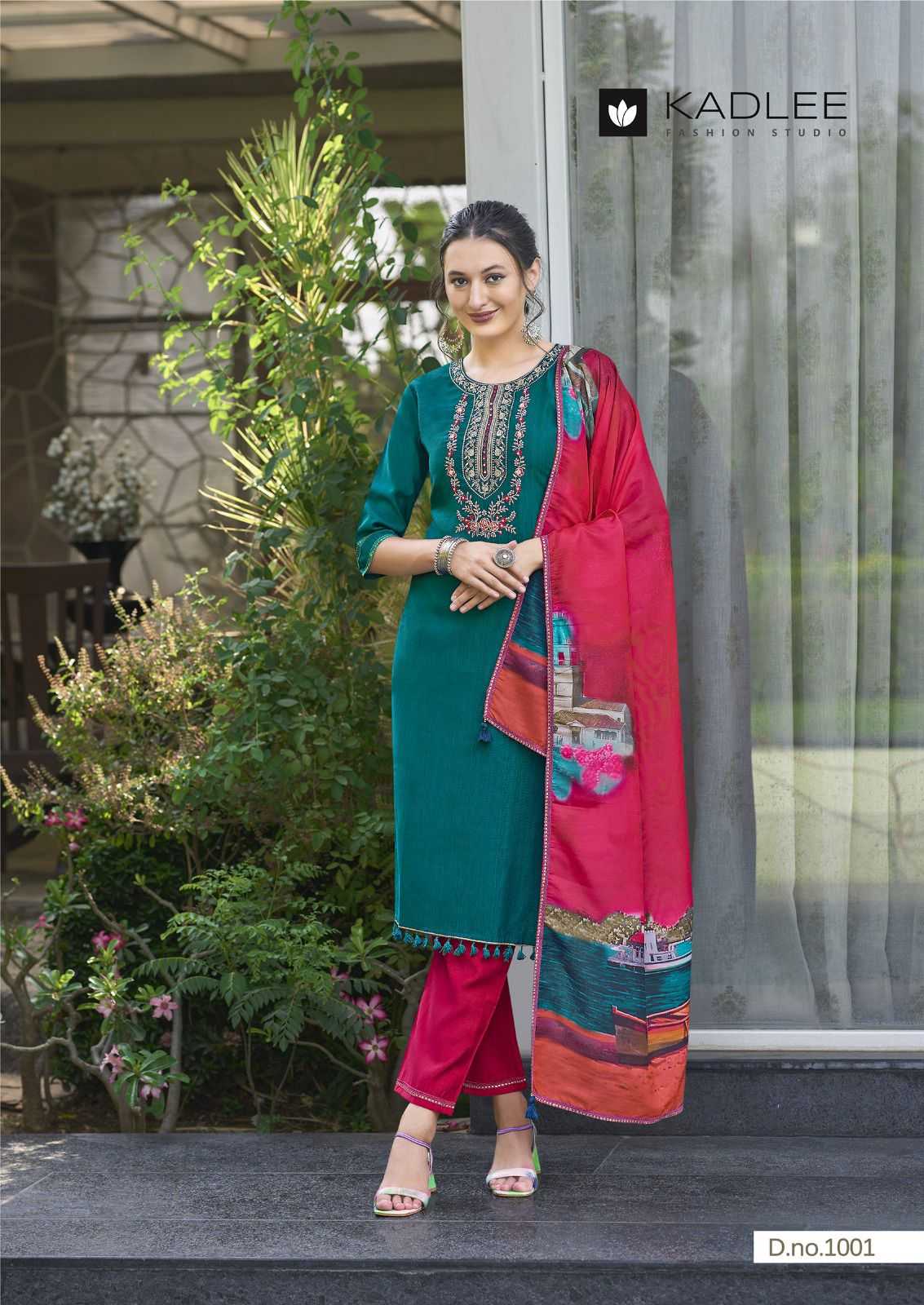 Ynf Viscose RIN190 KADLEE-ZARIN Setwise Collections Wholesale Kurtis Catalogs Manufacturer