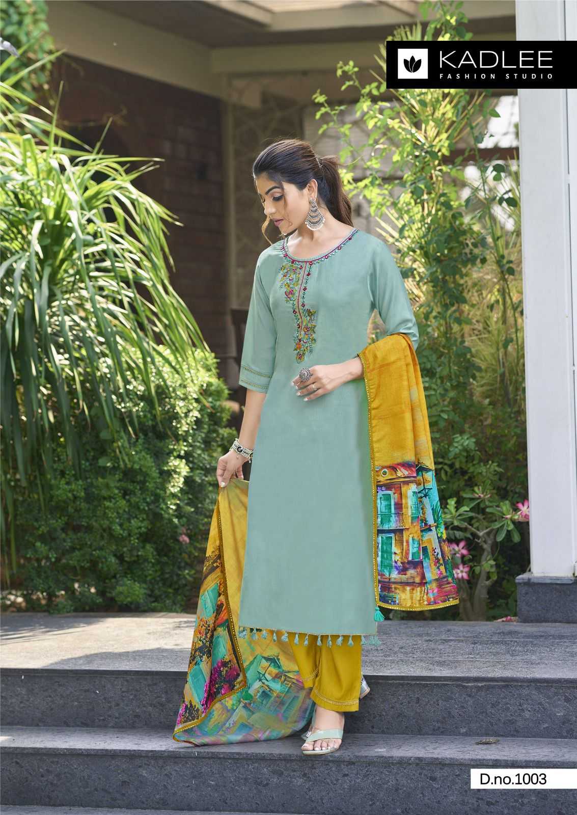 Ynf Viscose RIN190 KADLEE-ZARIN Setwise Collections Wholesale Kurtis Catalogs Manufacturer
