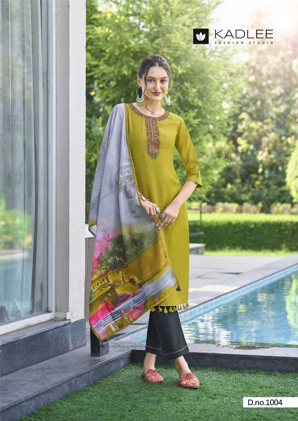 Ynf Viscose RIN190 KADLEE-ZARIN Setwise Collections Wholesale Kurtis Catalogs Manufacturer