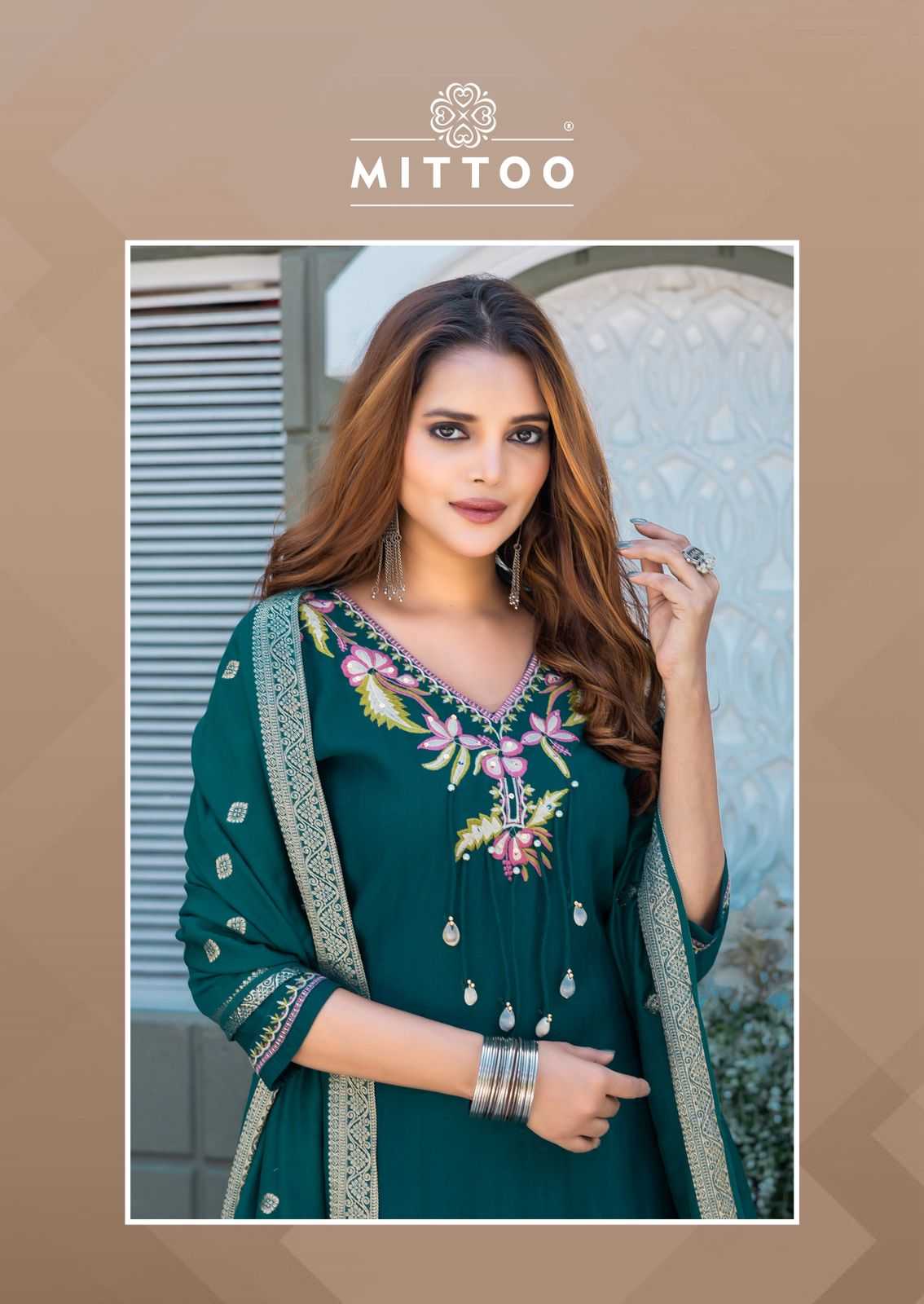 Ynf Viscose RIN190 MITTOO-Mansa Setwise Collections Wholesale Dresses & Suits Catalogs Manufacturer