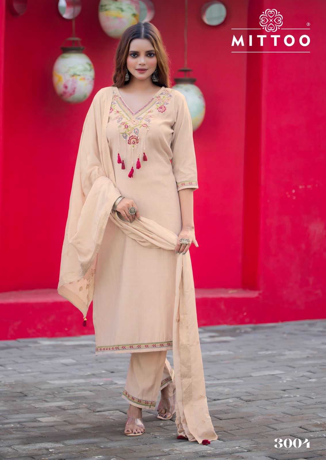 Ynf Viscose RIN190 MITTOO-Mansa Setwise Collections Wholesale Dresses & Suits Catalogs Manufacturer