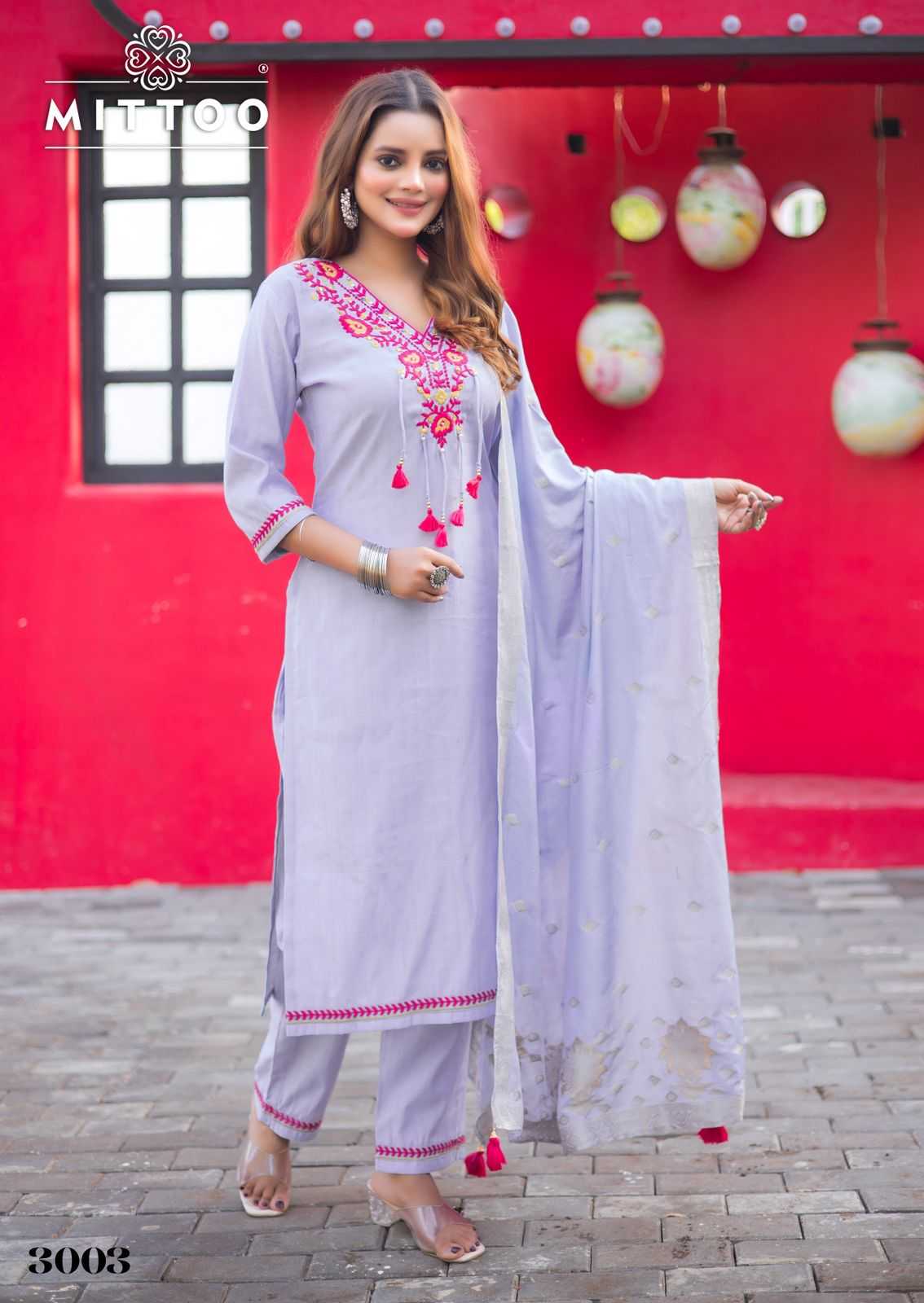 Ynf Viscose RIN190 MITTOO-Mansa Setwise Collections Wholesale Dresses & Suits Catalogs Manufacturer