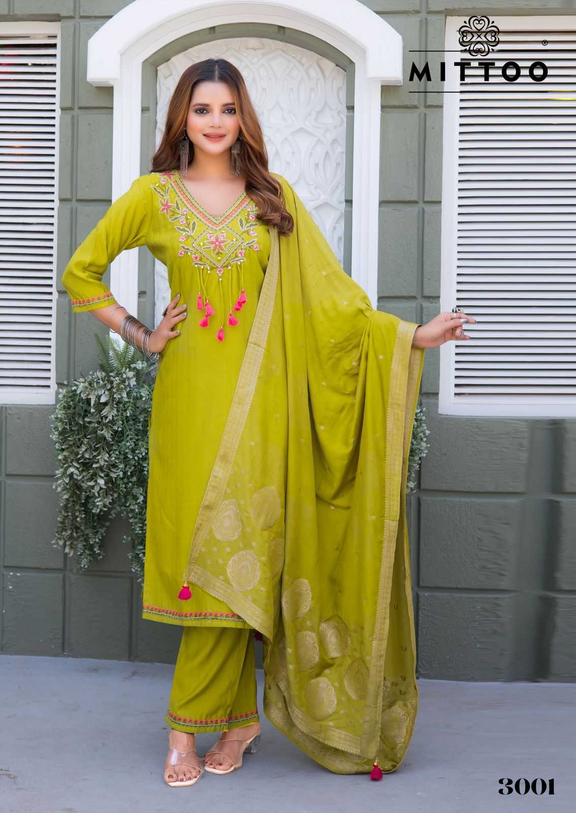 Ynf Viscose RIN190 MITTOO-Mansa Setwise Collections Wholesale Dresses & Suits Catalogs Manufacturer