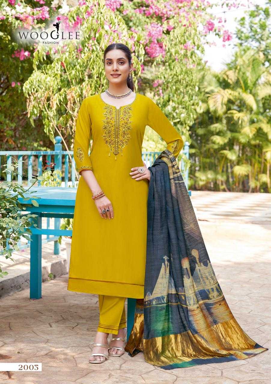 Ynf Viscose RIN190 WOOGLEE Abhilasha Setwise Collections Wholesale Kurtis Catalogs Manufacturer