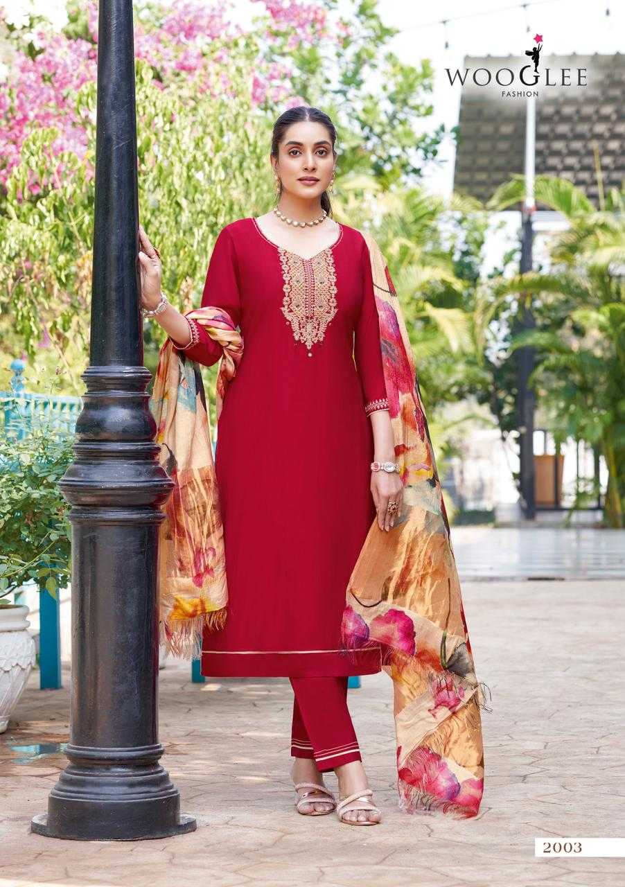 Ynf Viscose RIN190 WOOGLEE Abhilasha Setwise Collections Wholesale Kurtis Catalogs Manufacturer