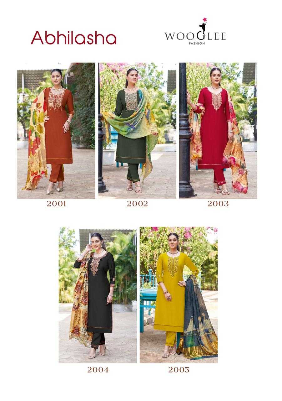 Ynf Viscose RIN190 WOOGLEE Abhilasha Setwise Collections Wholesale Kurtis Catalogs Manufacturer