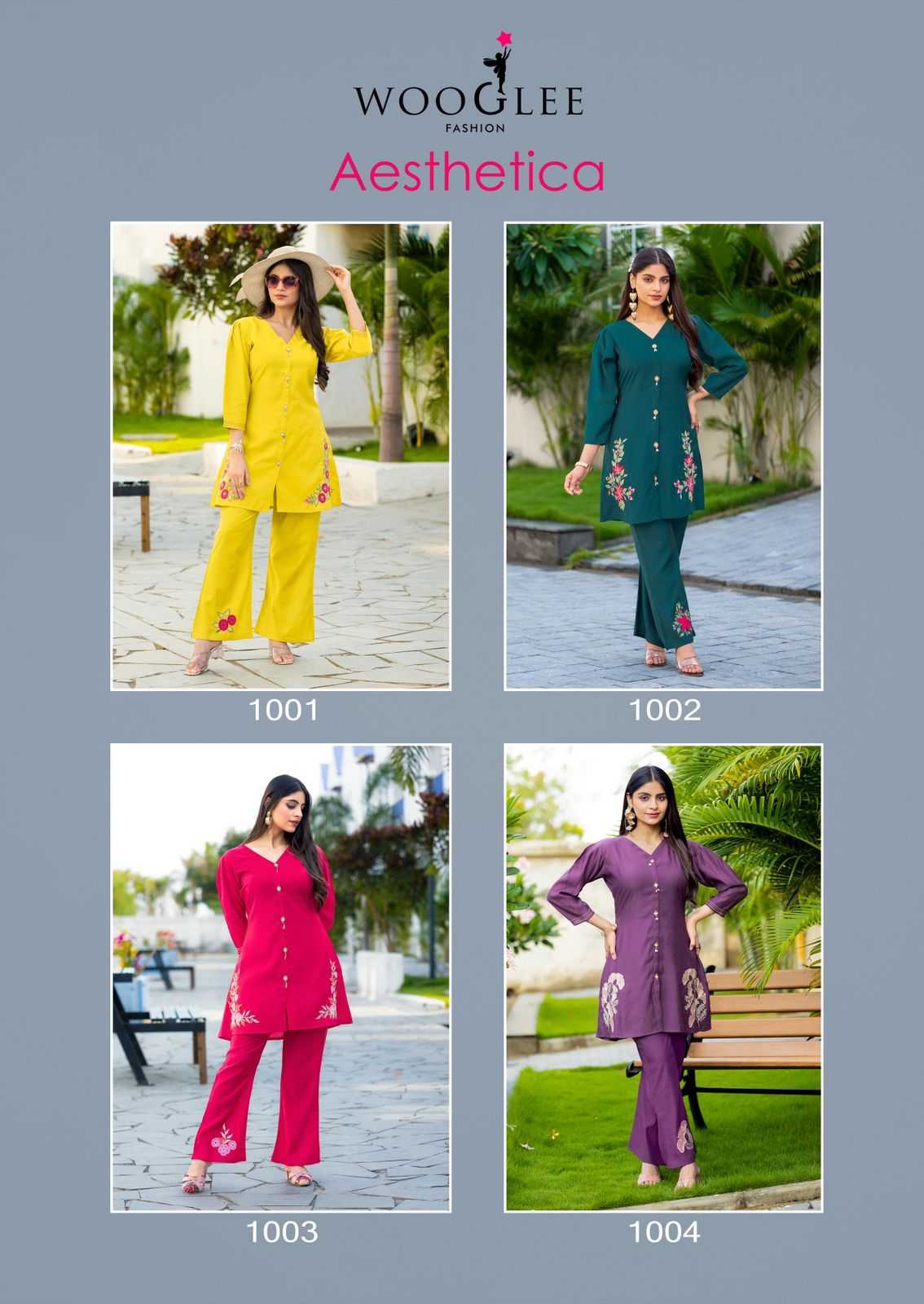 Ynf Viscose RIN190 WOOGLEE Asthetica Setwise Collections Wholesale Kurtis Catalogs Manufacturer