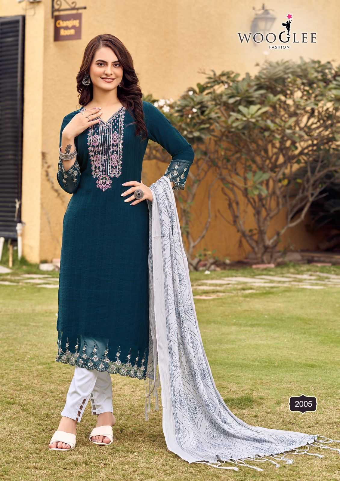 Ynf Viscose RIN190 WOOGLEE SAGAAI Setwise Collections Wholesale Dresses & Suits Catalogs Manufacturer