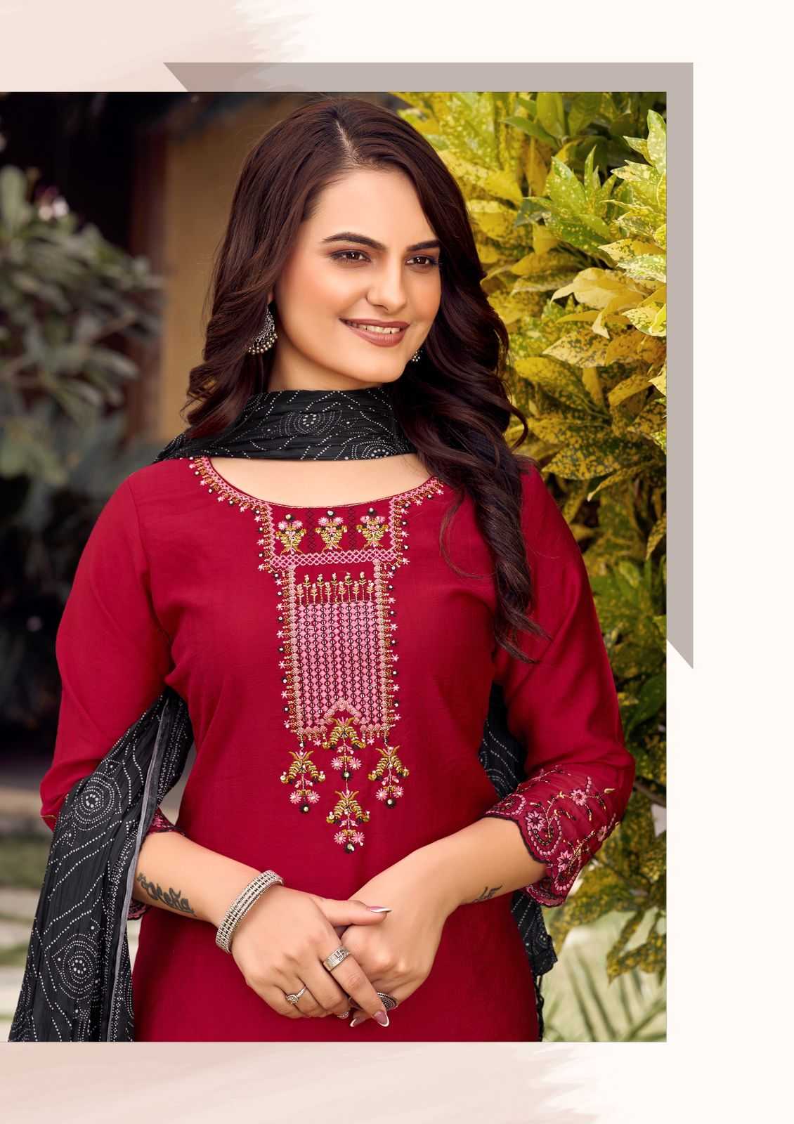 Ynf Viscose RIN190 WOOGLEE SAGAAI Setwise Collections Wholesale Dresses & Suits Catalogs Manufacturer
