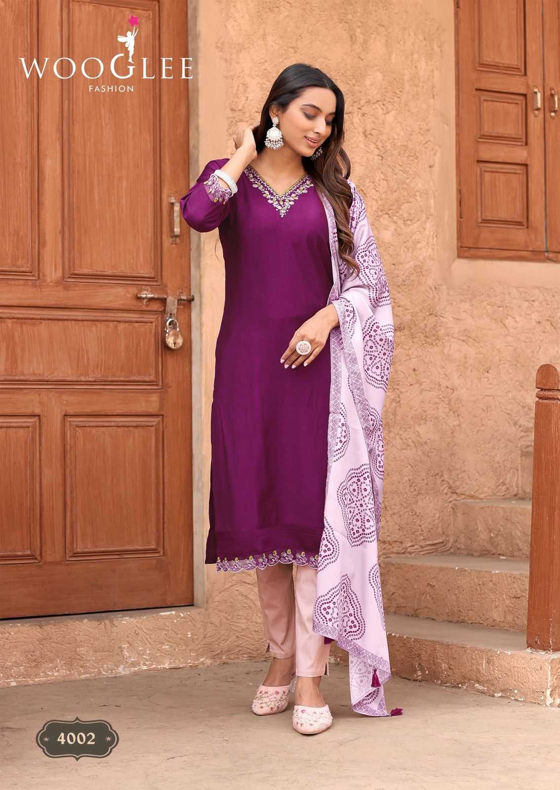 Ynf Viscose RIN190 WOOGLEE-Sagaai Vol Setwise Collections Wholesale Dresses & Suits Catalogs Manufacturer