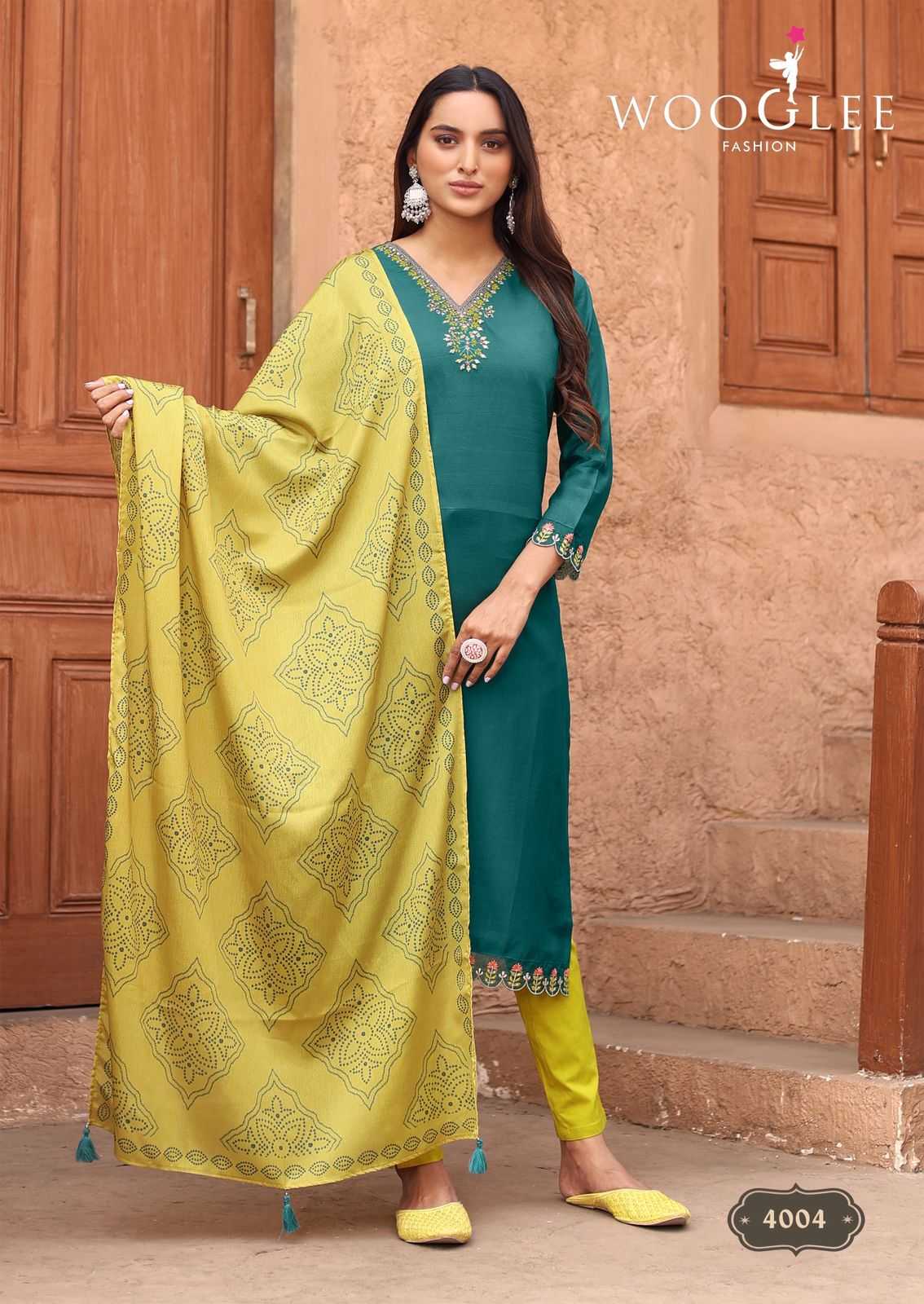 Ynf Viscose RIN190 WOOGLEE-Sagaai Vol Setwise Collections Wholesale Dresses & Suits Catalogs Manufacturer