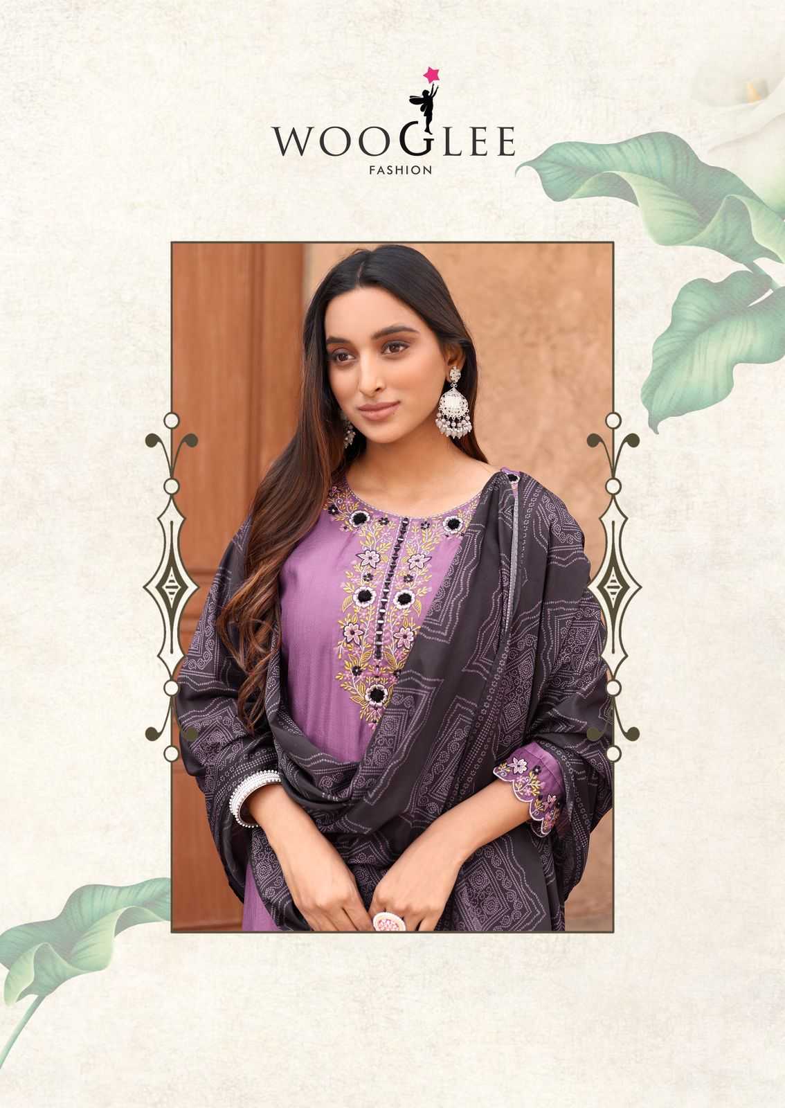 Ynf Viscose RIN190 WOOGLEE-Sagaai Vol Setwise Collections Wholesale Dresses & Suits Catalogs Manufacturer