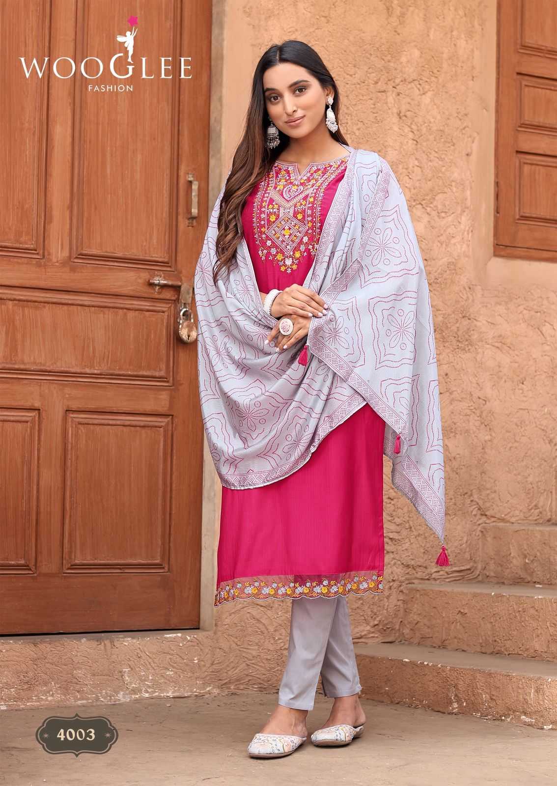 Ynf Viscose RIN190 WOOGLEE-Sagaai Vol Setwise Collections Wholesale Dresses & Suits Catalogs Manufacturer