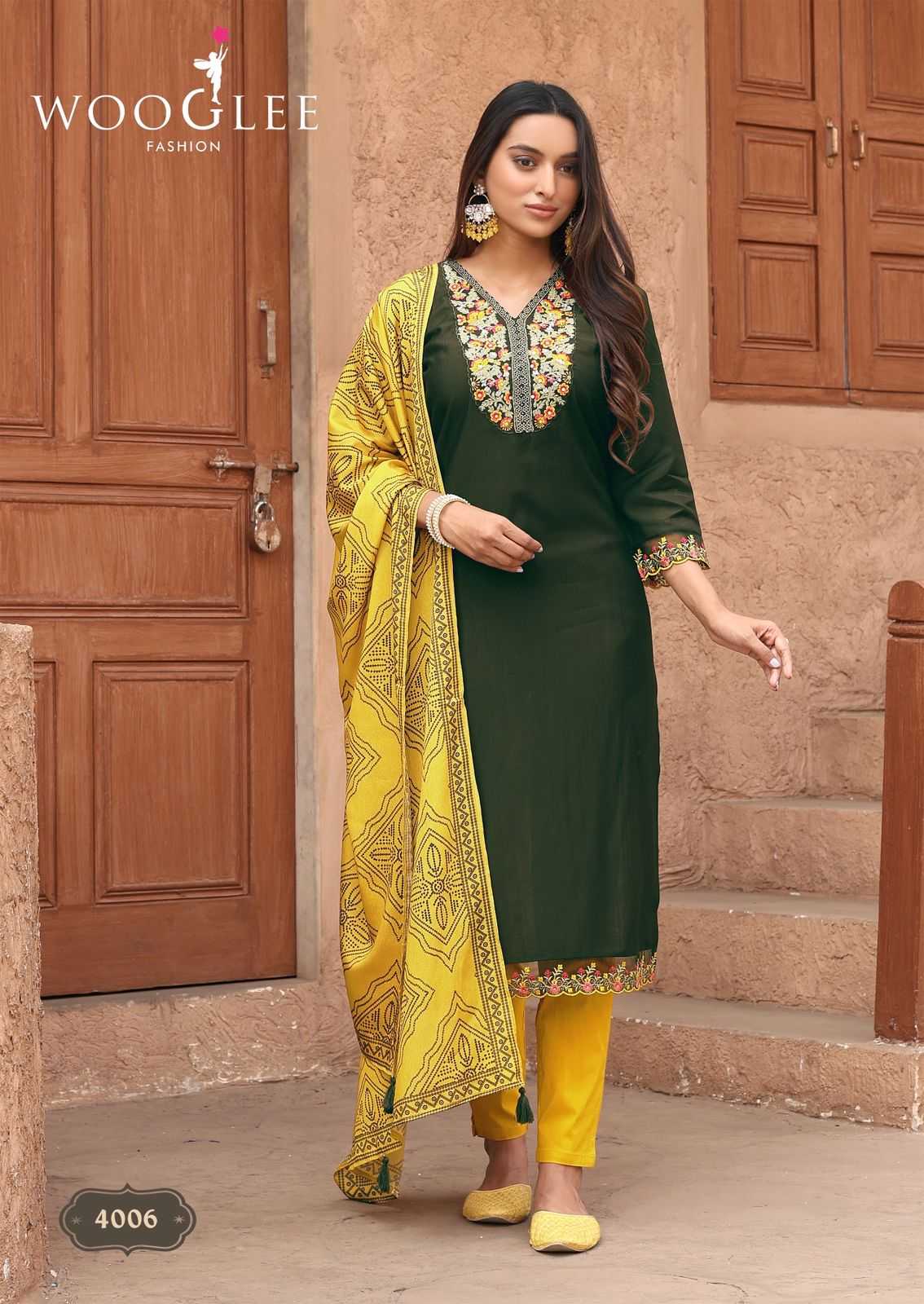 Ynf Viscose RIN190 WOOGLEE-Sagaai Vol Setwise Collections Wholesale Dresses & Suits Catalogs Manufacturer