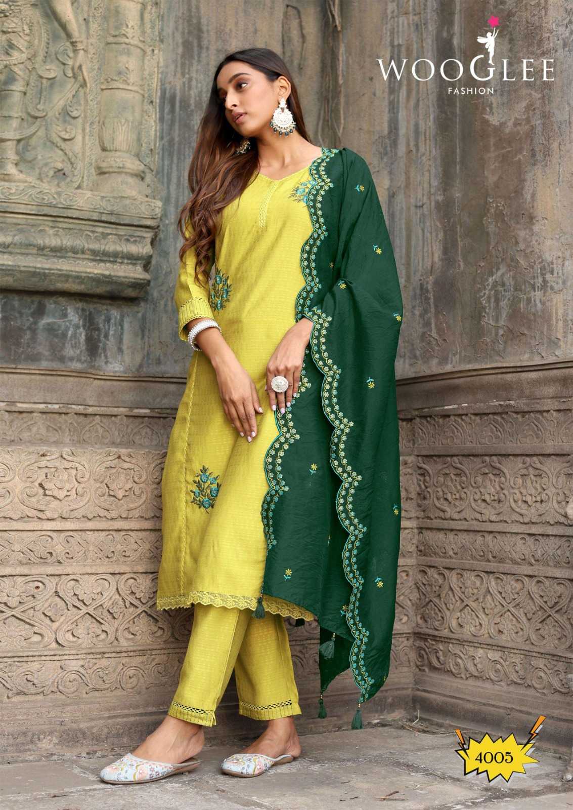 Ynf Viscose RIN190 WOOGLEE-Saugaat Setwise Collections Wholesale Kurtis Catalogs Manufacturer