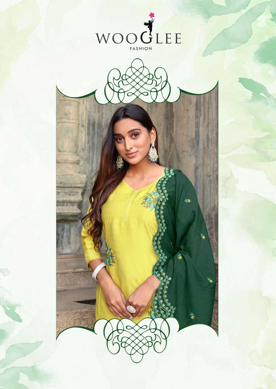 Ynf Viscose RIN190 WOOGLEE-Saugaat Setwise Collections Wholesale Kurtis Catalogs Manufacturer