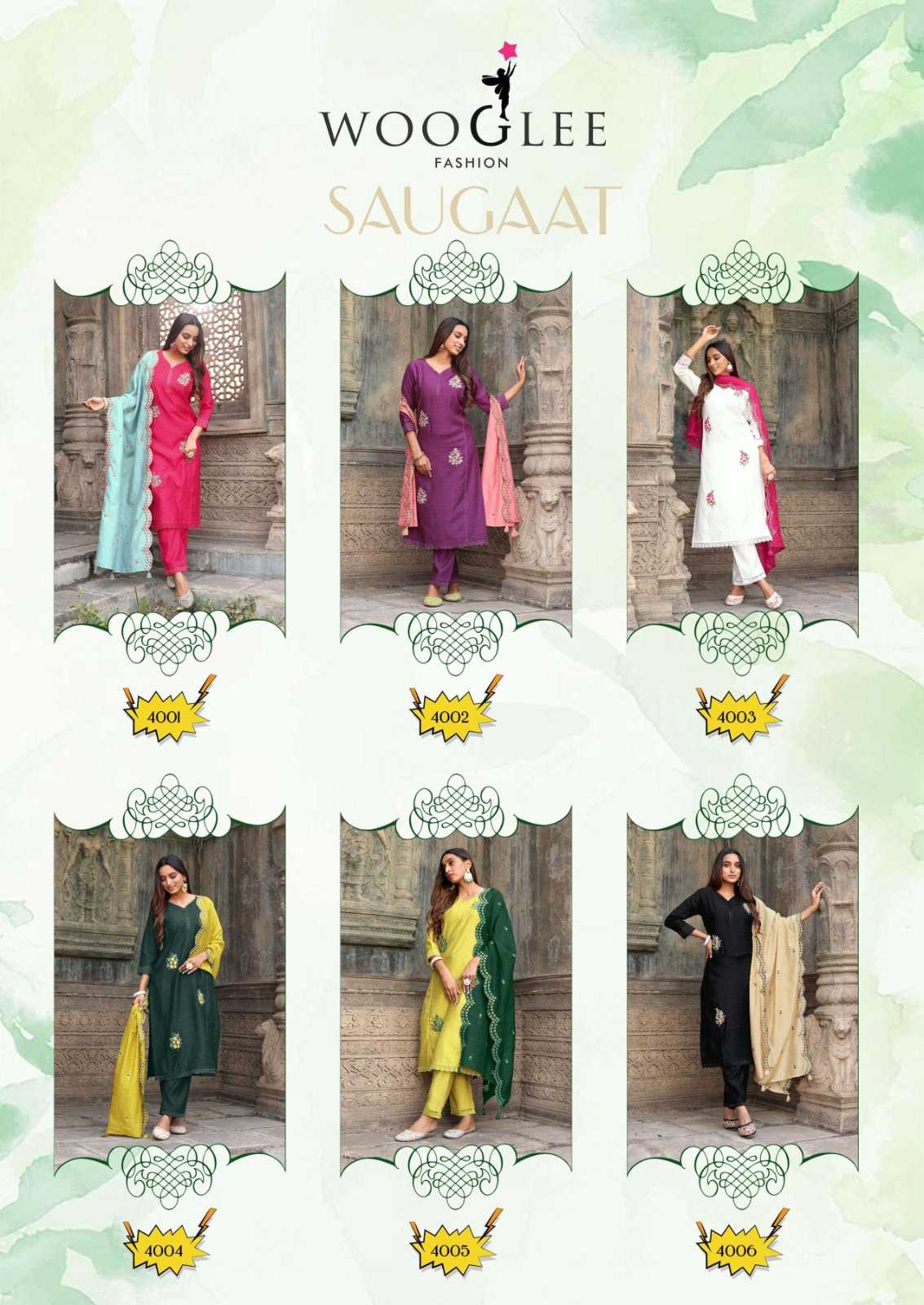Ynf Viscose RIN190 WOOGLEE-Saugaat Setwise Collections Wholesale Kurtis Catalogs Manufacturer