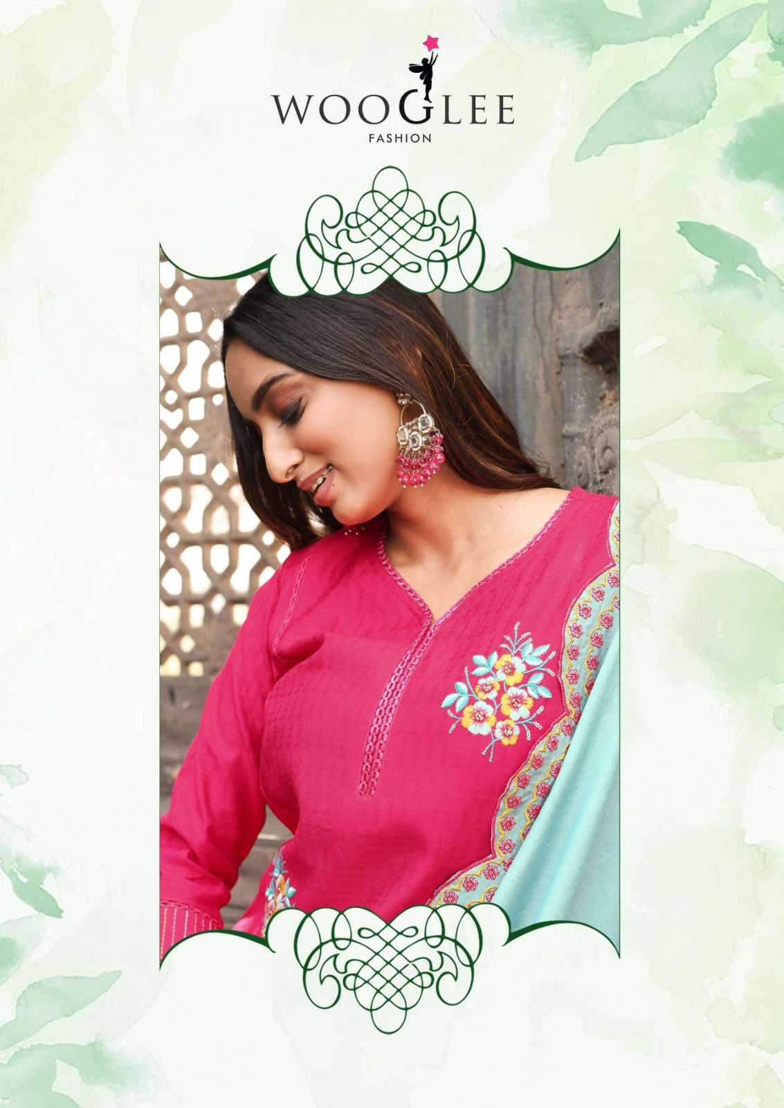 Ynf Viscose RIN190 WOOGLEE-Saugaat Setwise Collections Wholesale Kurtis Catalogs Manufacturer