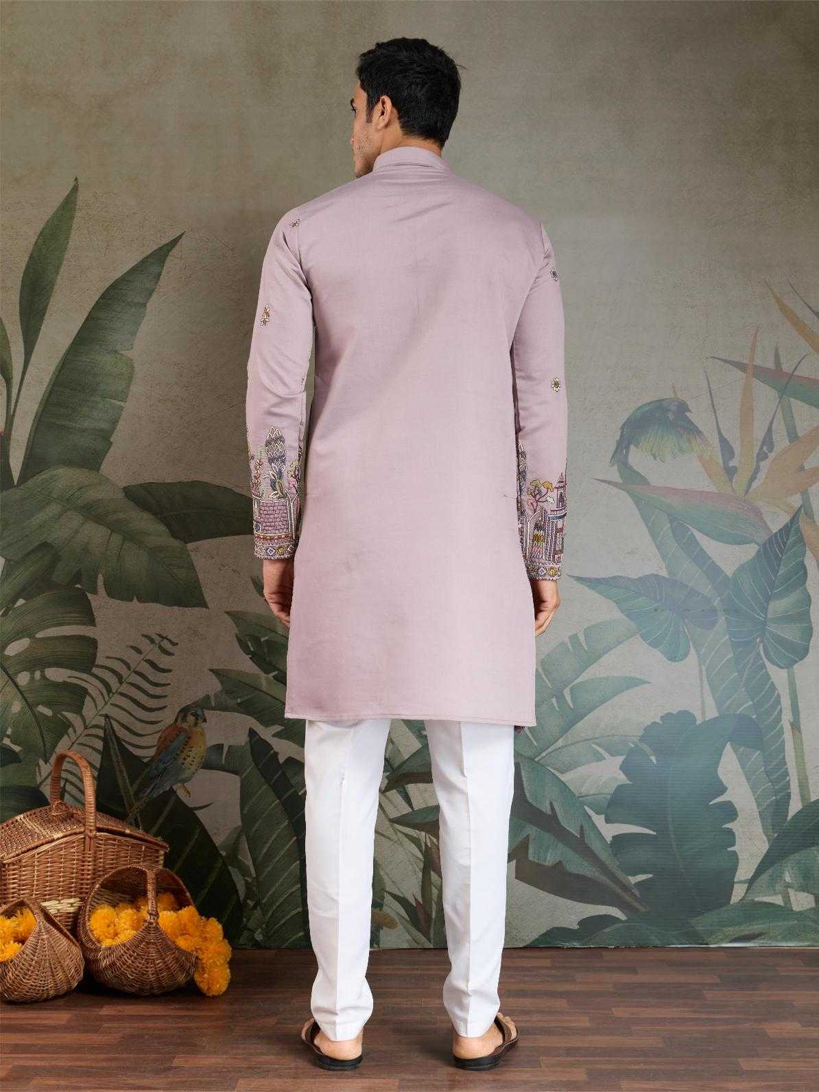 Ynf Viscose RIN202 61181 Mens Wear Wholesale Mens Kurtas Silk Kurta Men Wedding kurta Manufacturer