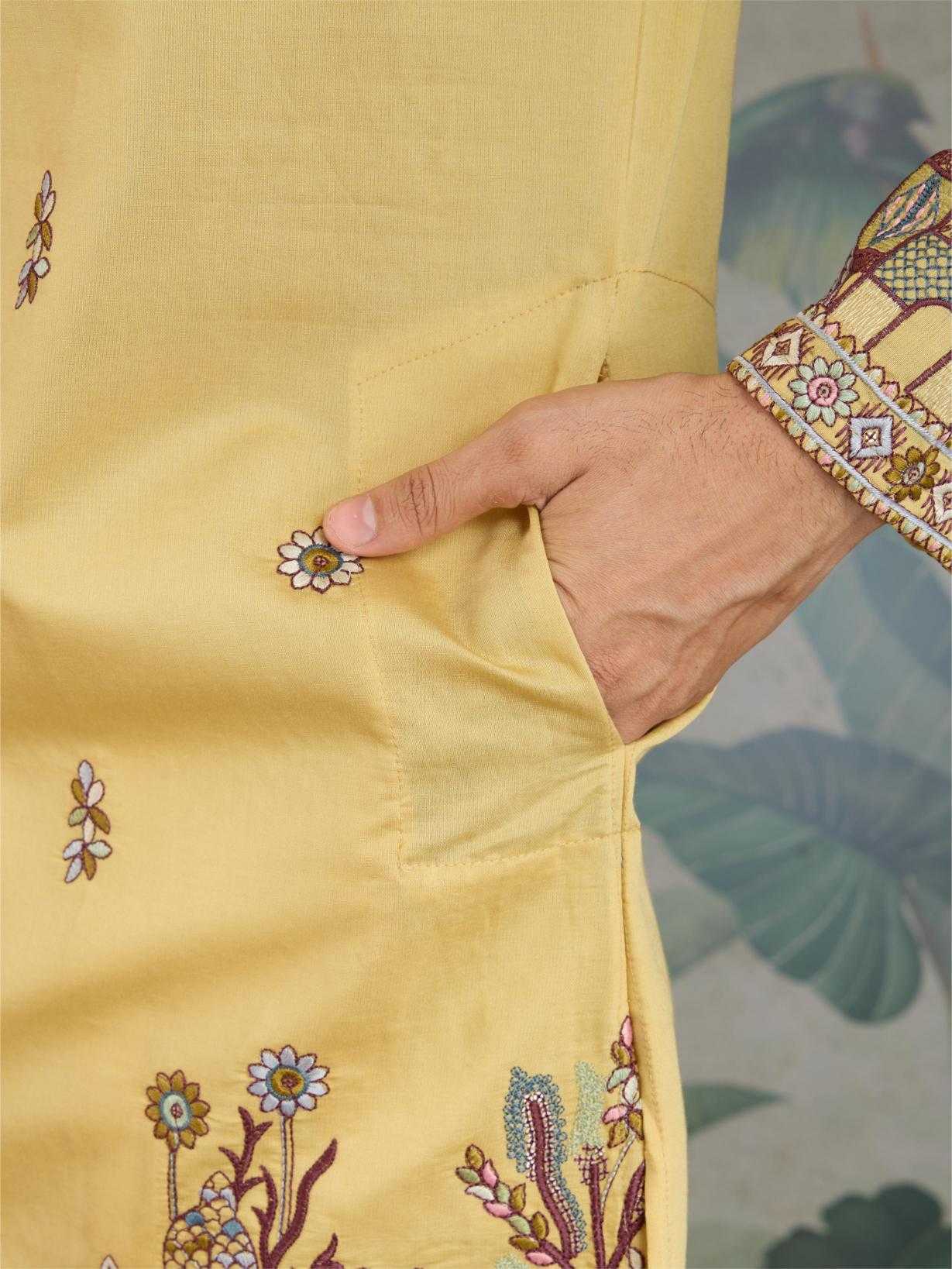 Ynf Viscose RIN202 61181 Mens Wear Wholesale Mens Kurtas Silk Kurta Men Wedding kurta Manufacturer