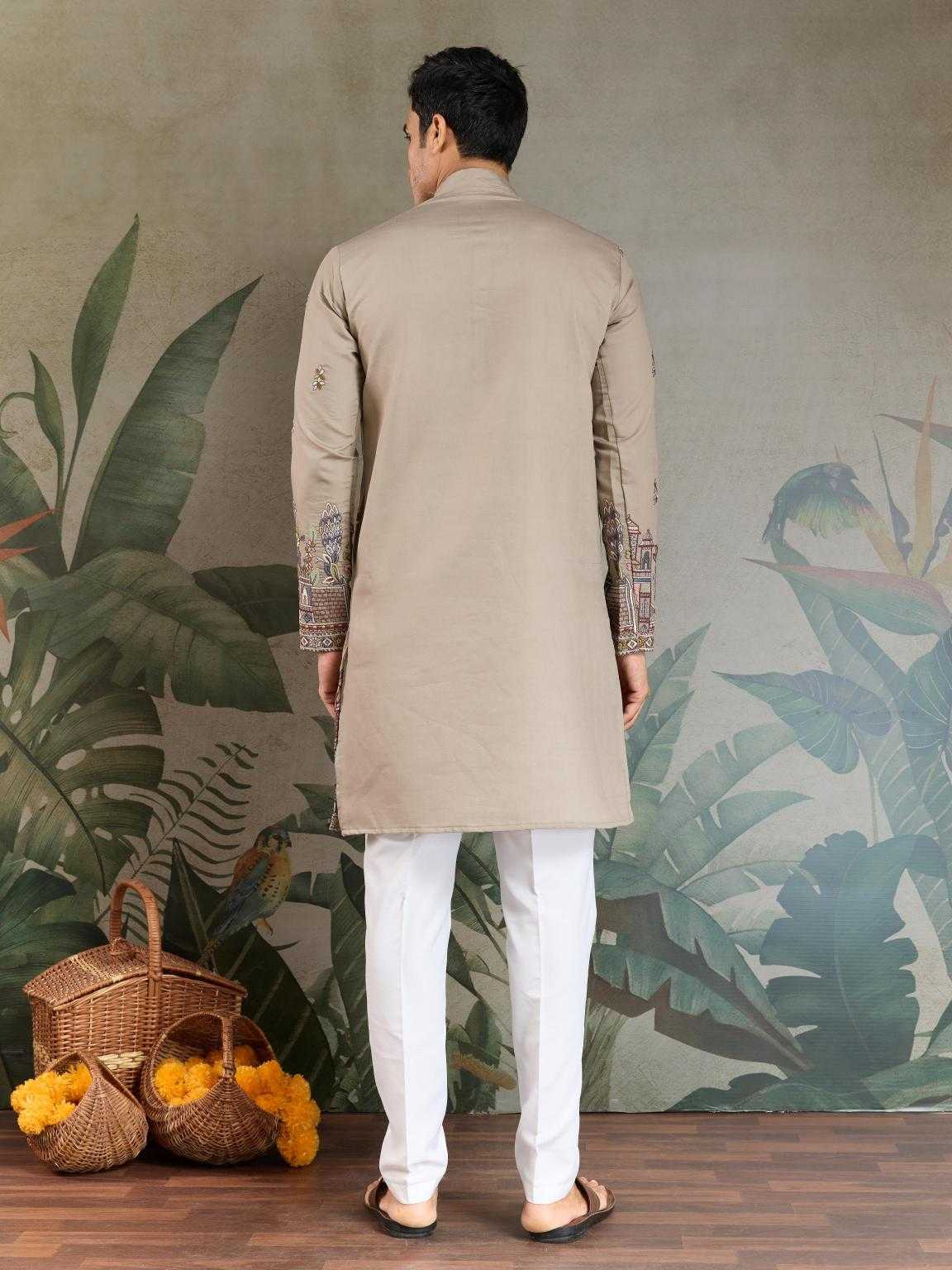 Ynf Viscose RIN202 61181 Mens Wear Wholesale Mens Kurtas Silk Kurta Men Wedding kurta Manufacturer