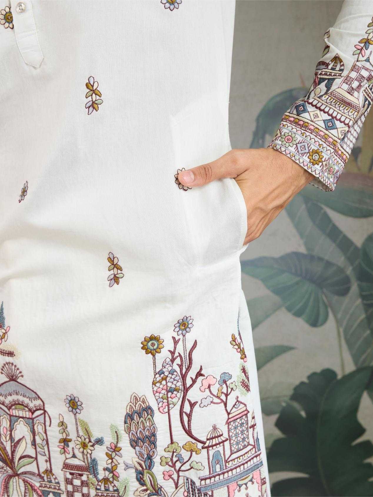 Ynf Viscose RIN202 61181 Mens Wear Wholesale Mens Kurtas Silk Kurta Men Wedding kurta Manufacturer