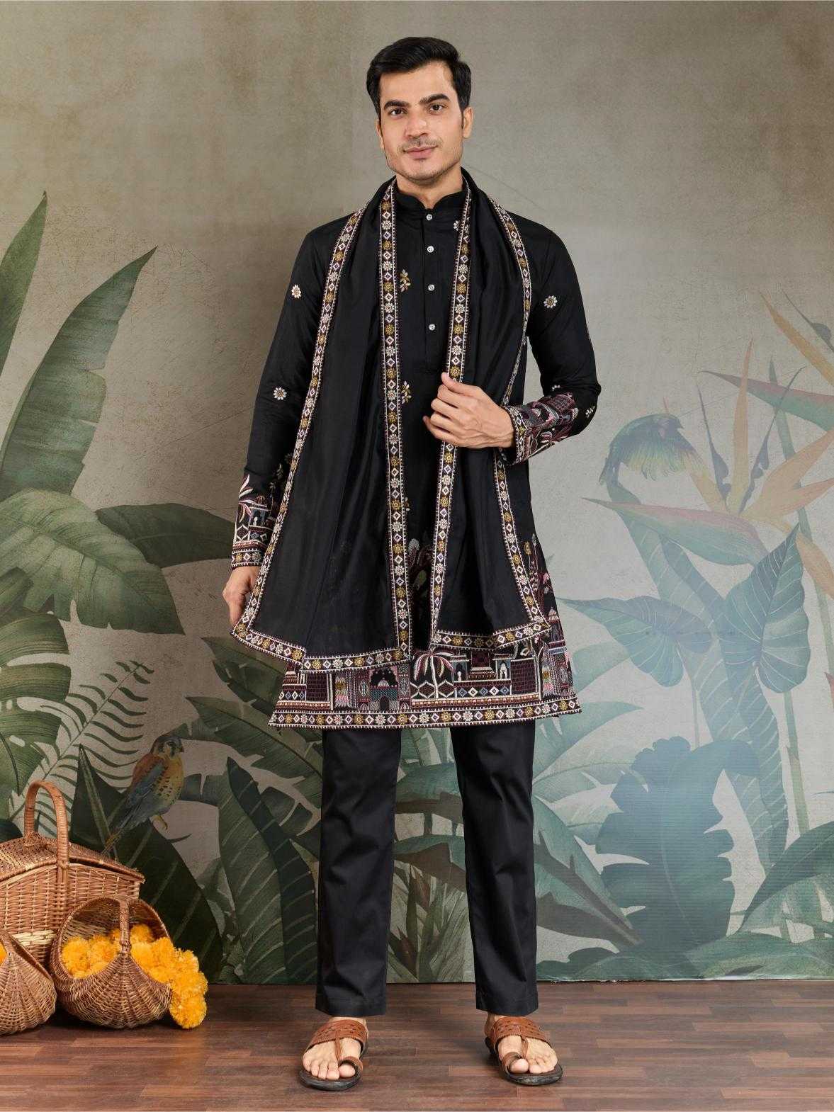 Ynf Viscose RIN202 61181 Mens Wear Wholesale Mens Kurtas Silk Kurta Men Wedding kurta Manufacturer