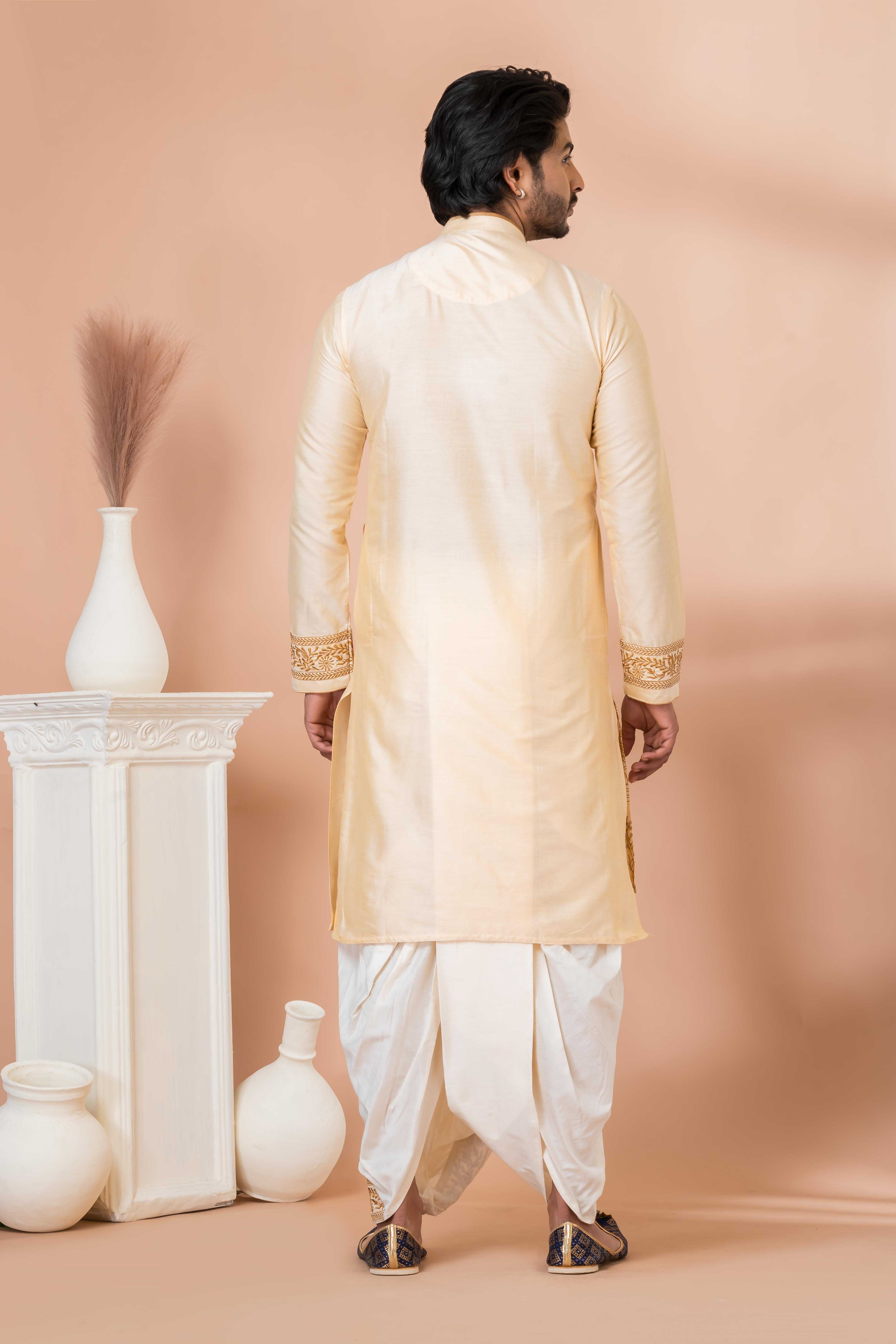 Ynf Viscose RIN223 3319 Mens Wear Festive Collections Wholesale Mens Kurtas Mens Kurta Pyjama Onam Collections Manufacturer