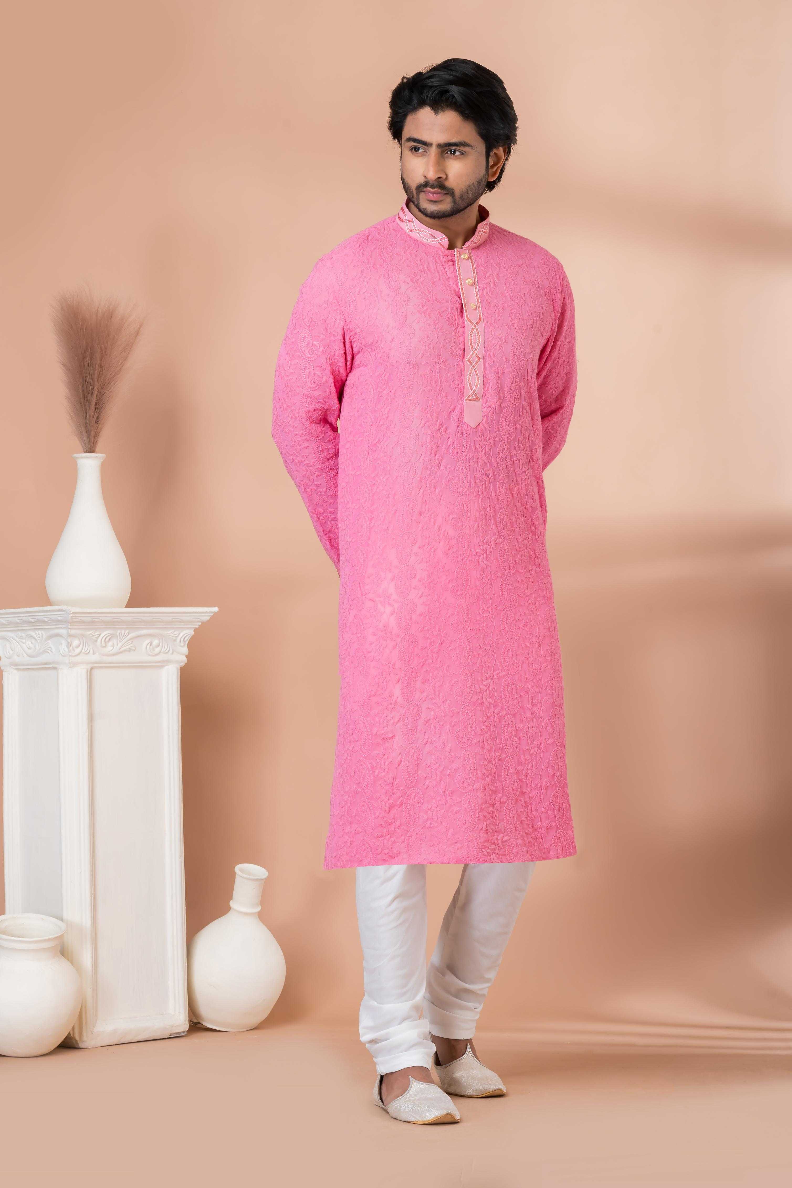 Ynf Viscose RIN223 3419A Mens Wear Wholesale Mens Kurtas Mens Kurta Pyjama Men Wedding kurta Manufacturer