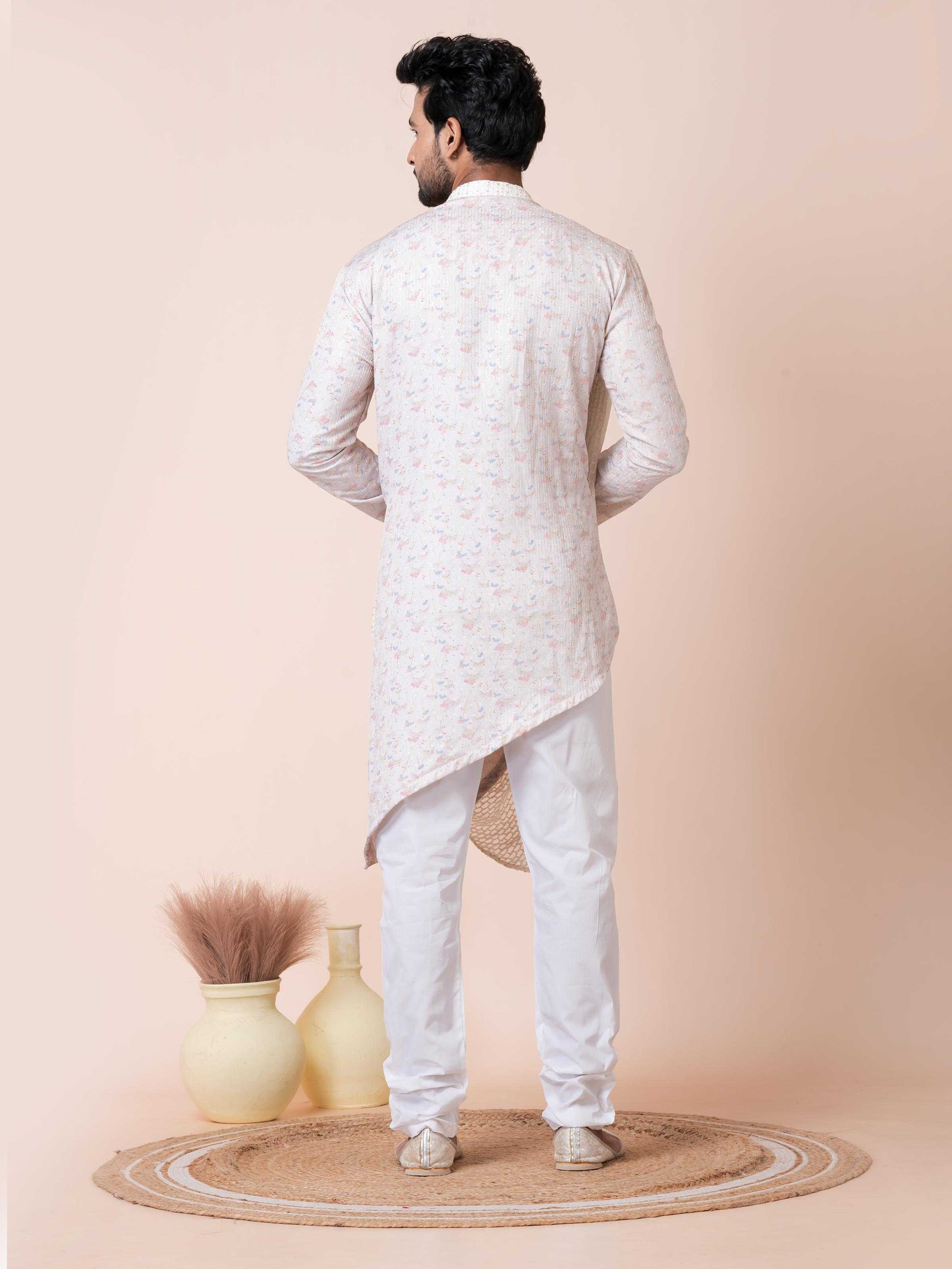 Ynf Viscose RIN223 3491B Mens Wear Festive Collections Wholesale Mens Kurtas Mens Kurta Pyjama Onam Collections Manufacturer