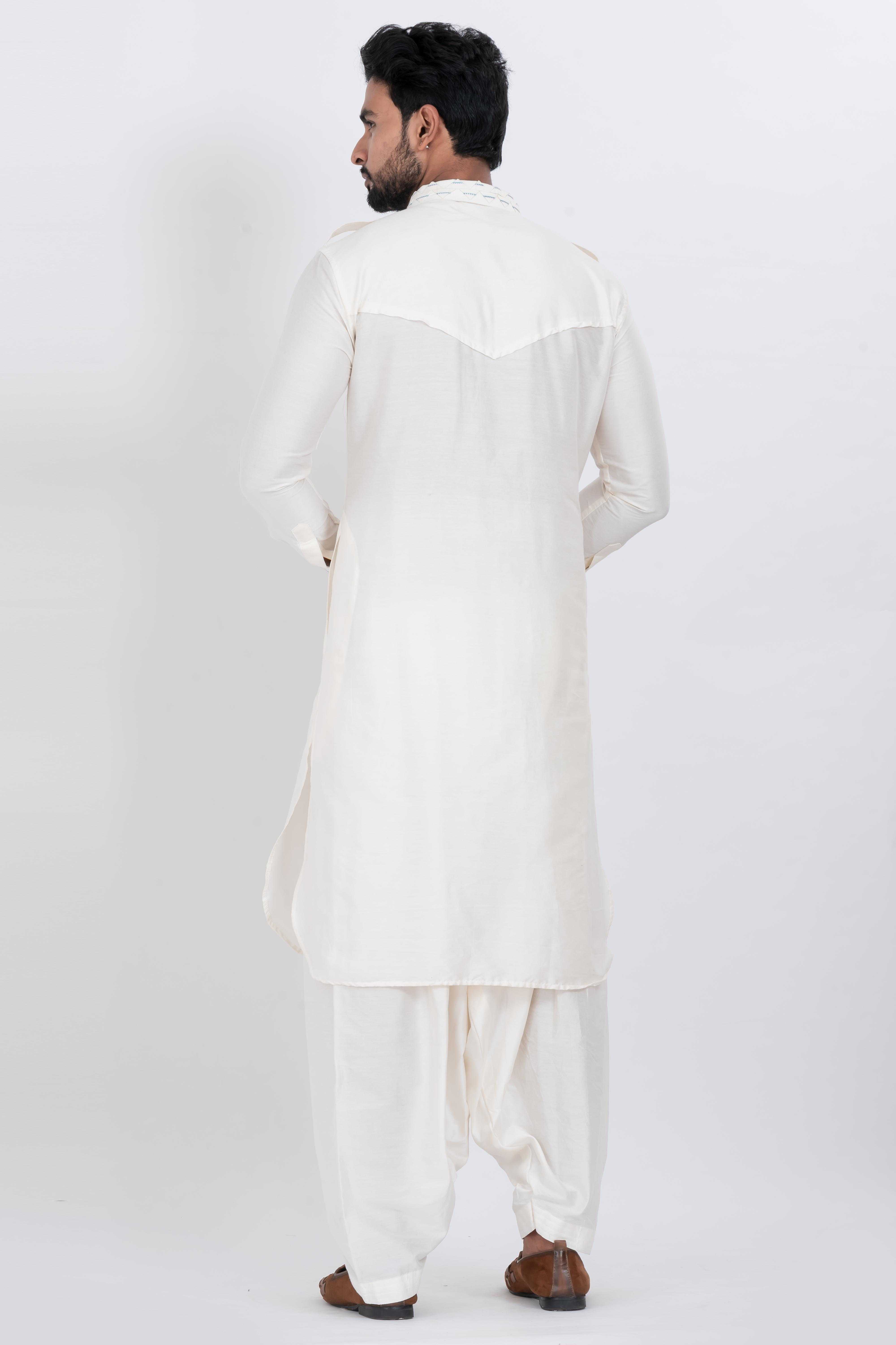 Ynf Viscose RIN223 3661C Mens Wear Festive Collections Wholesale Mens Kurtas Mens Kurta Pyjama Onam Collections Manufacturer